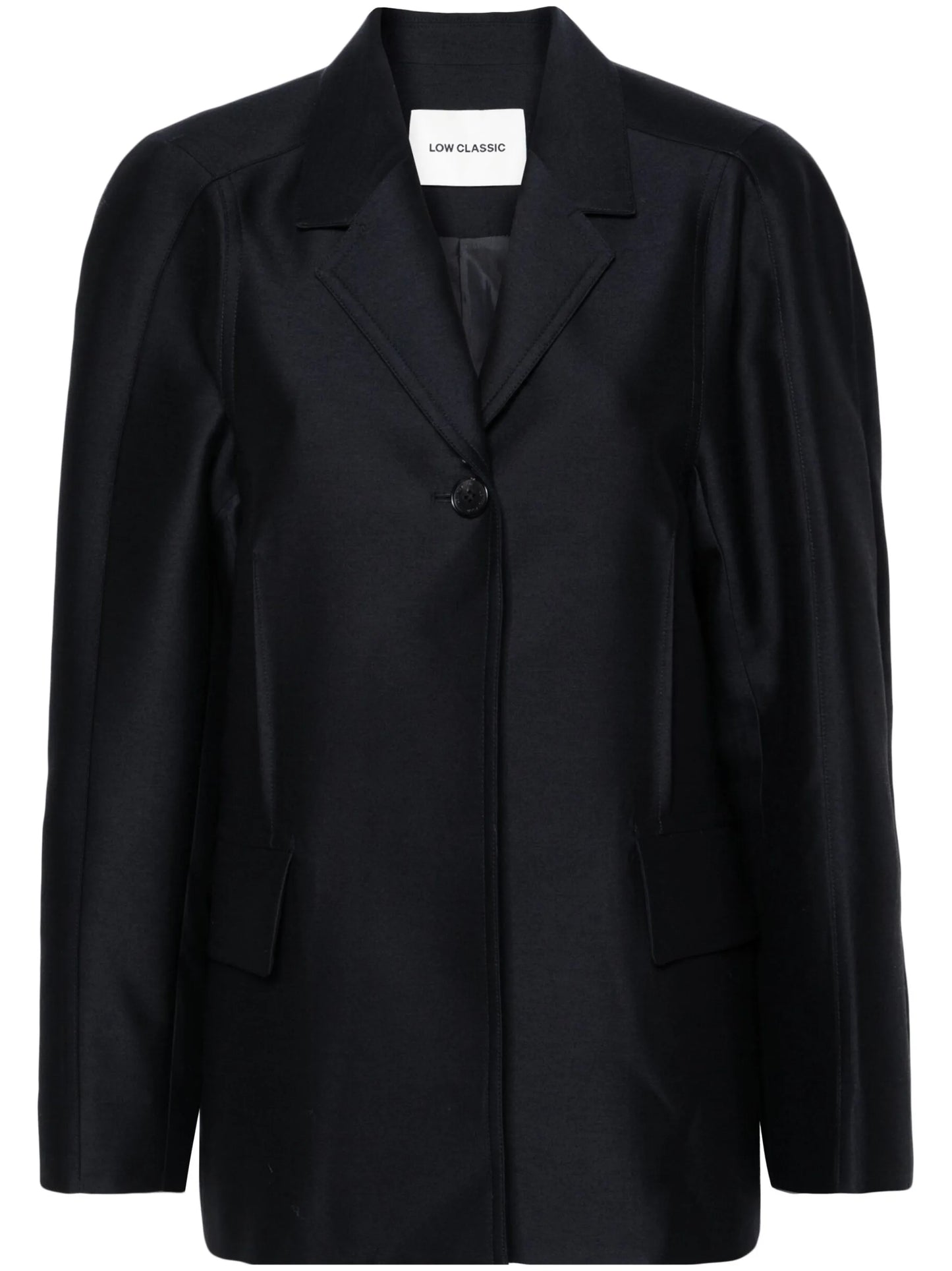 dart-detailing single-breasted blazer