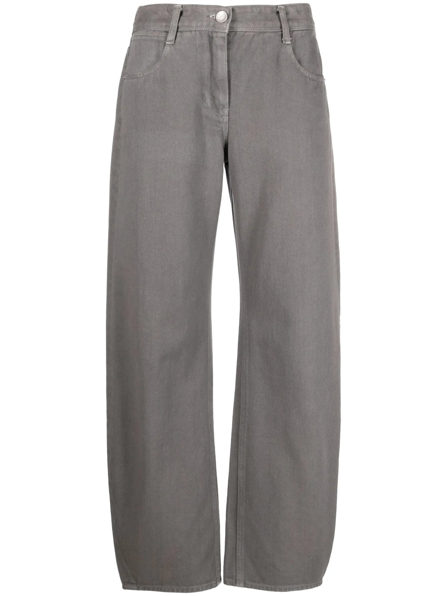 mid-rise wide-leg jeans