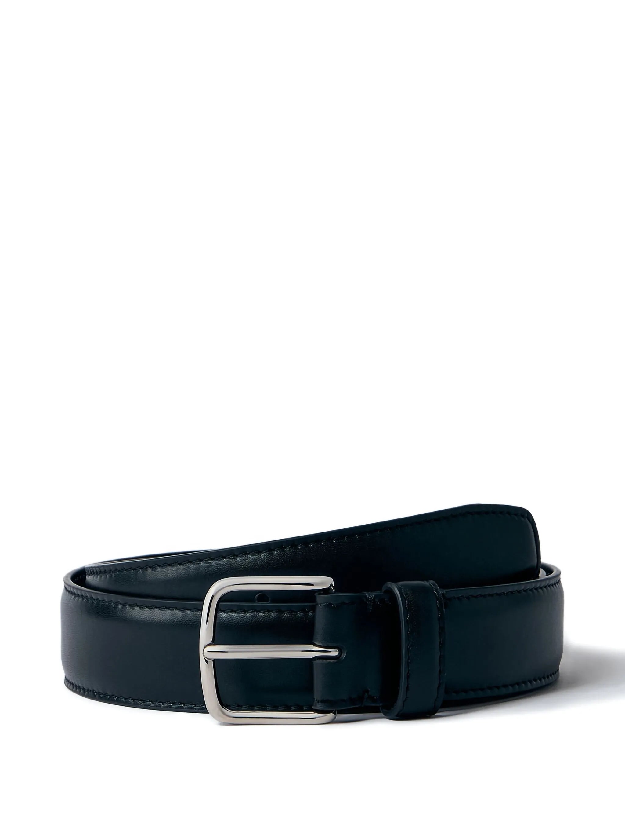 Classic leather adjustable belt