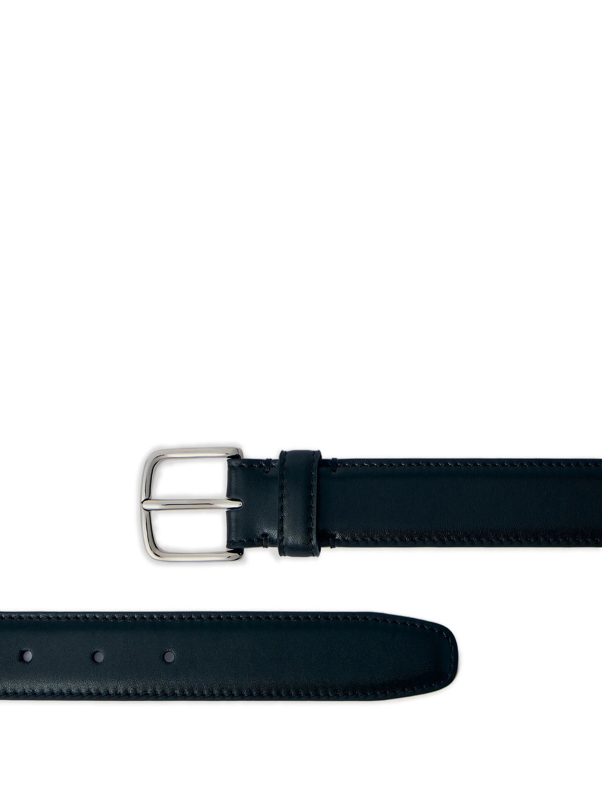 Classic leather adjustable belt