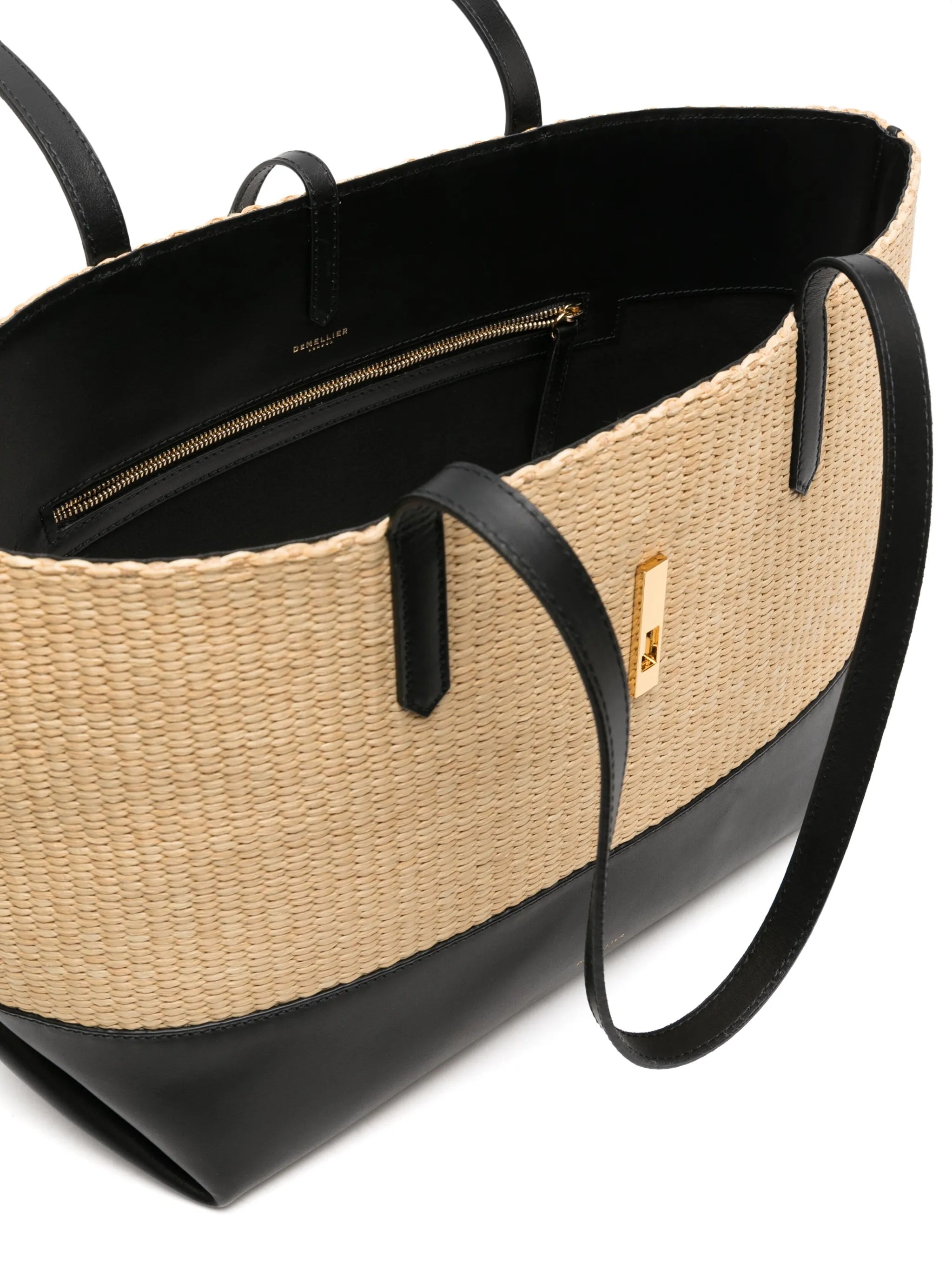Tokyo woven-raffia tote bag
