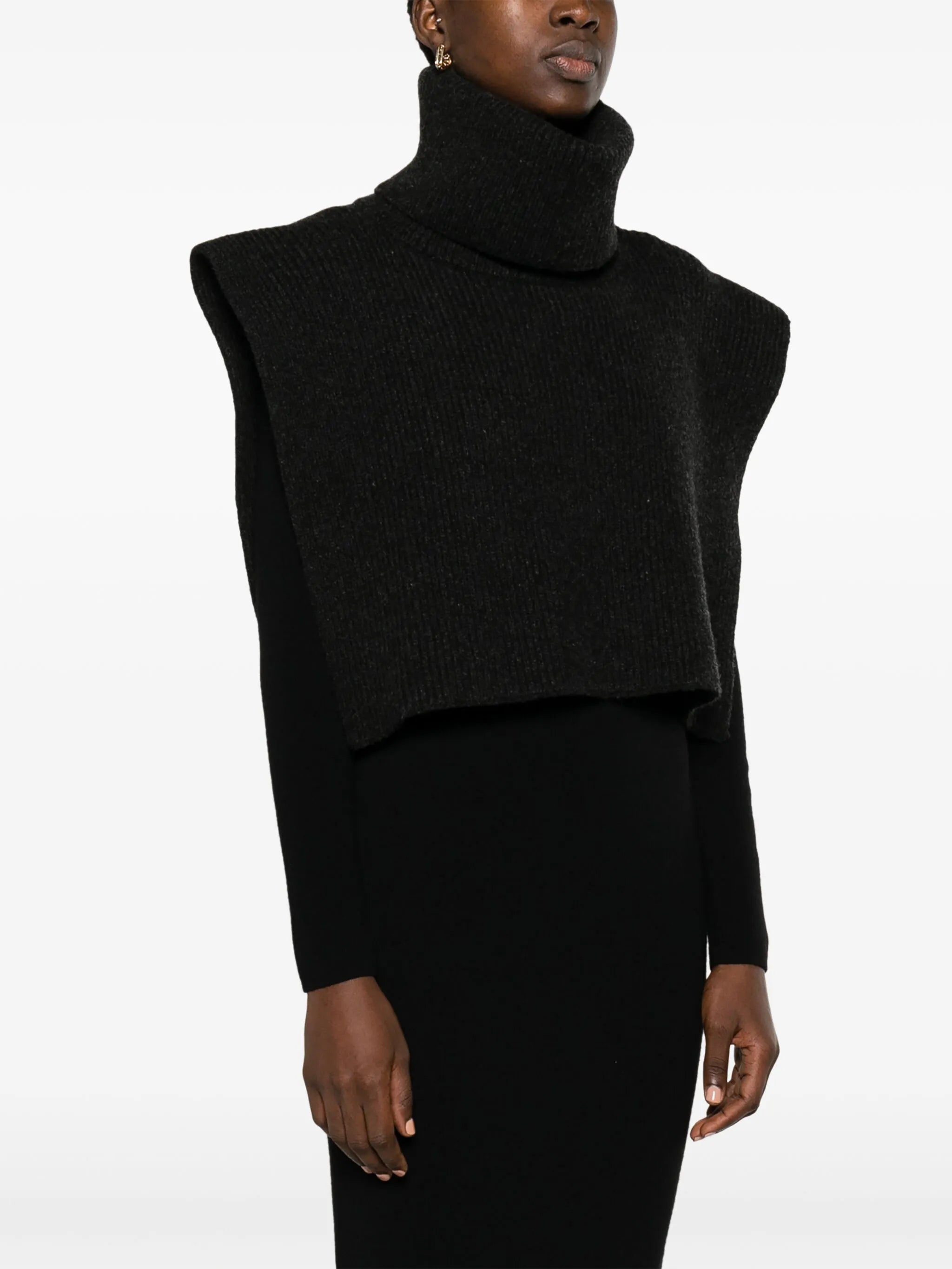Emmit roll-neck cashmere collar