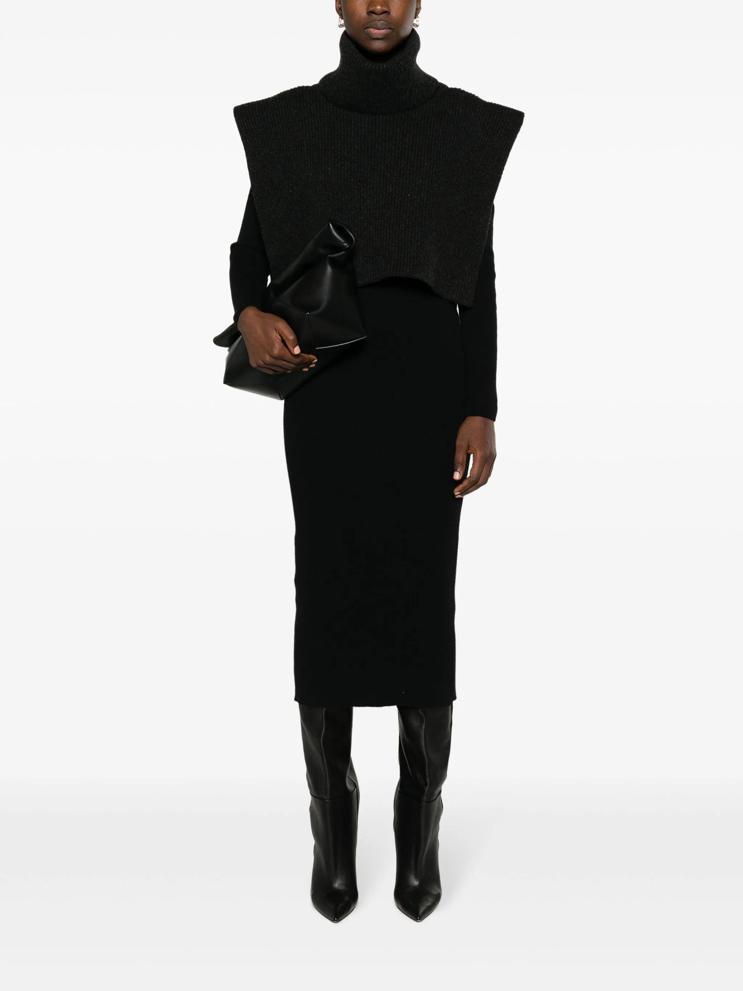 Emmit roll-neck cashmere collar