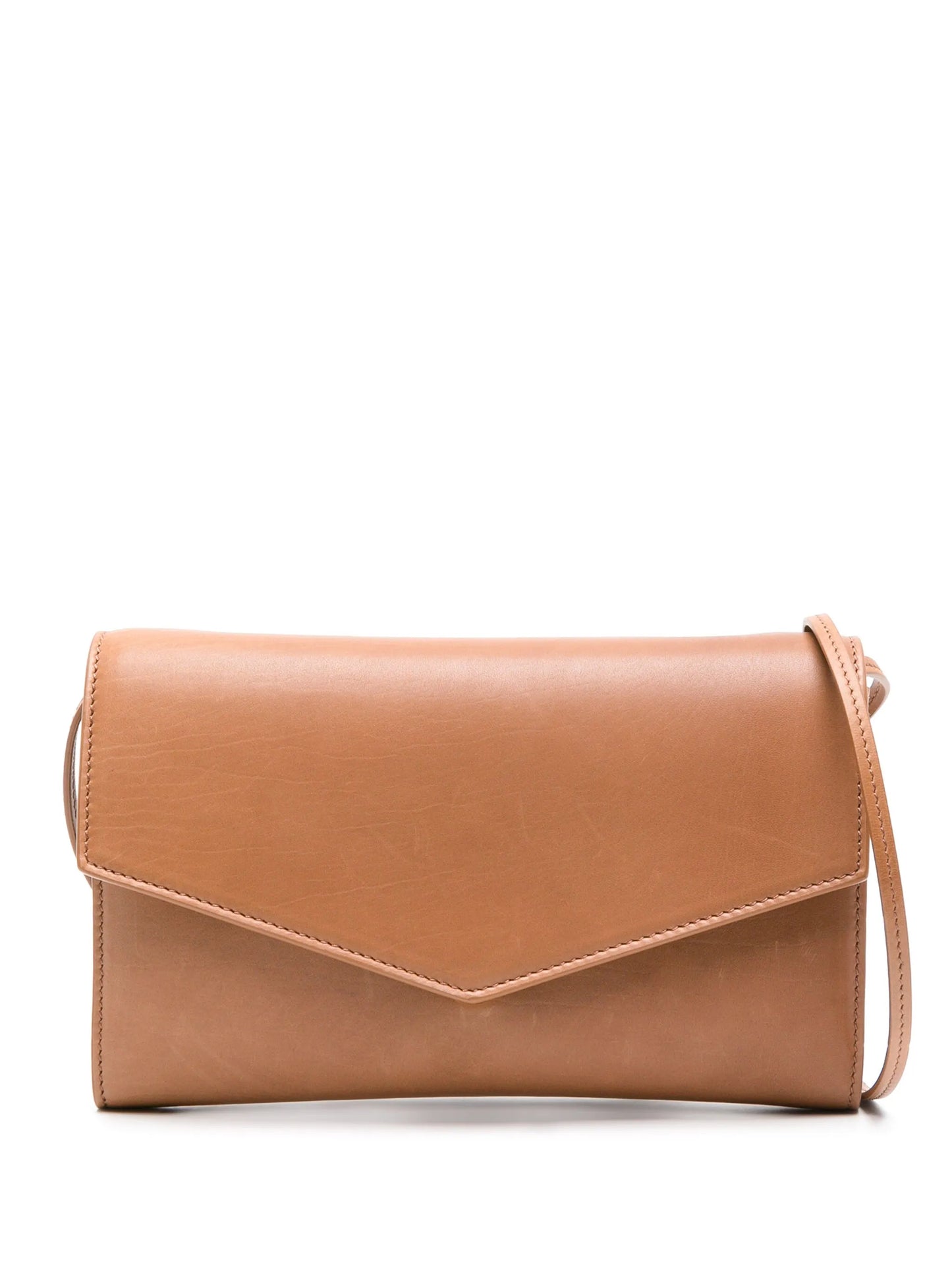 Envelope leather crossbody bag