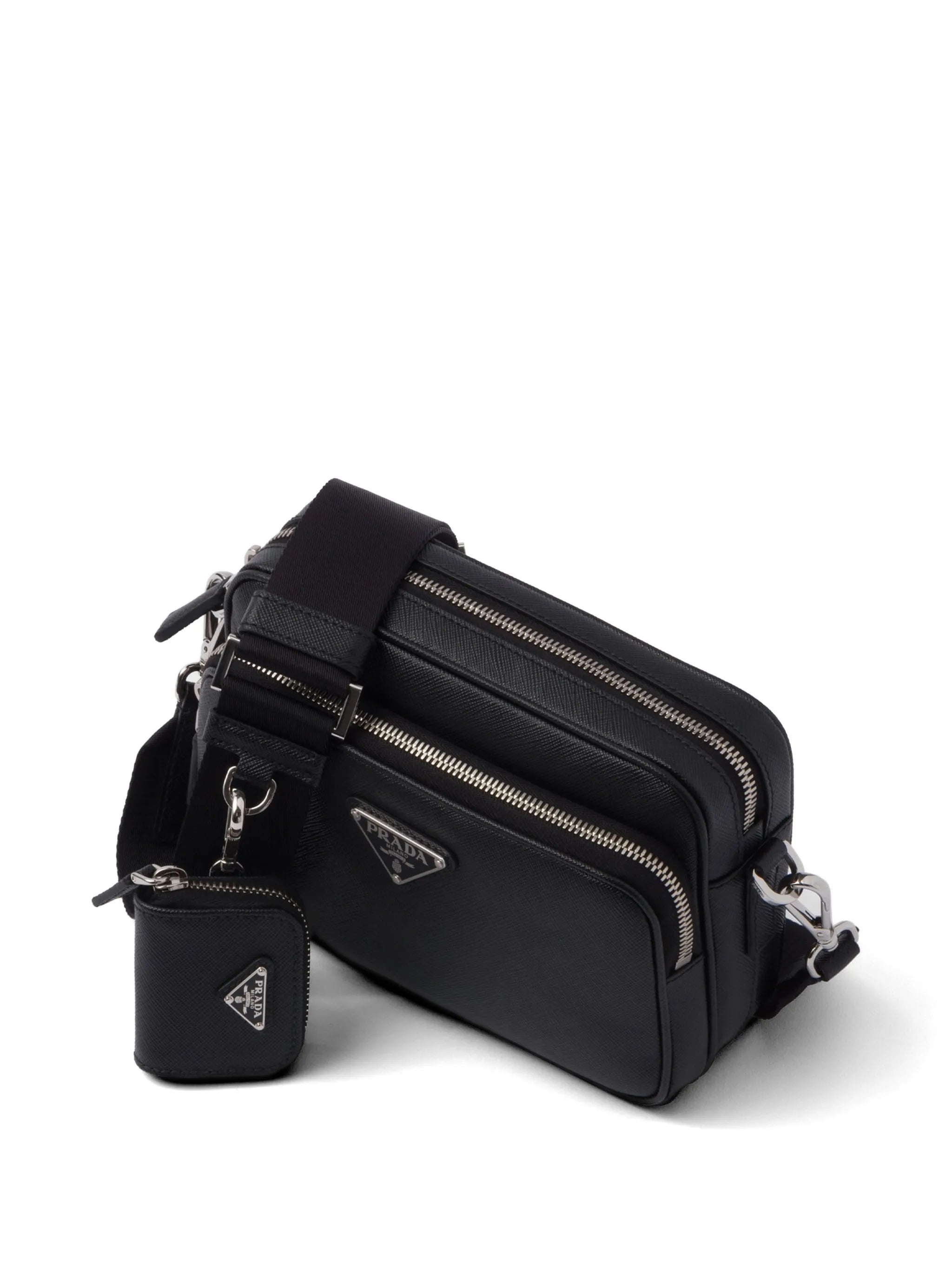 Saffiano leather shoulder bag
