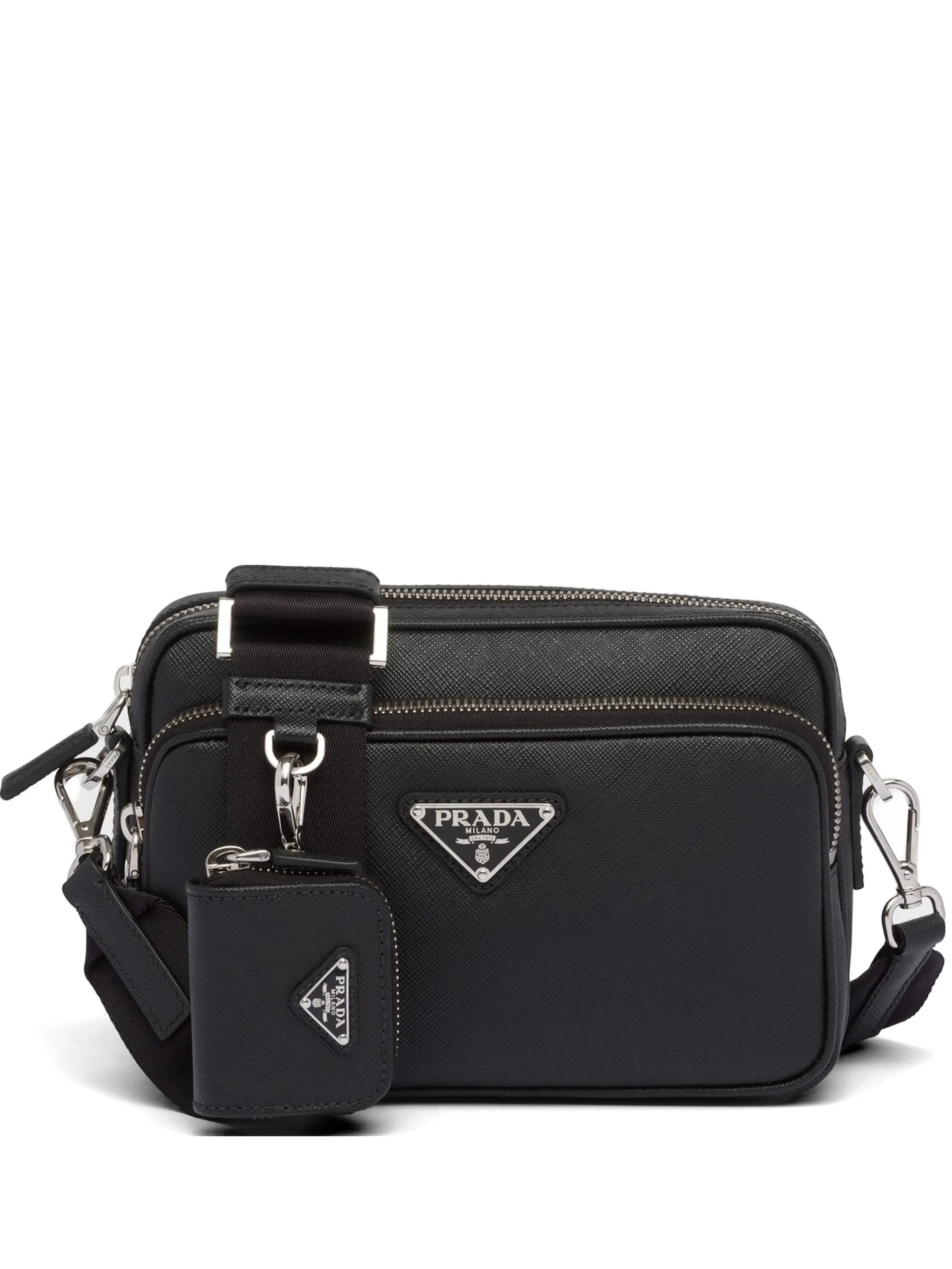 Saffiano leather shoulder bag
