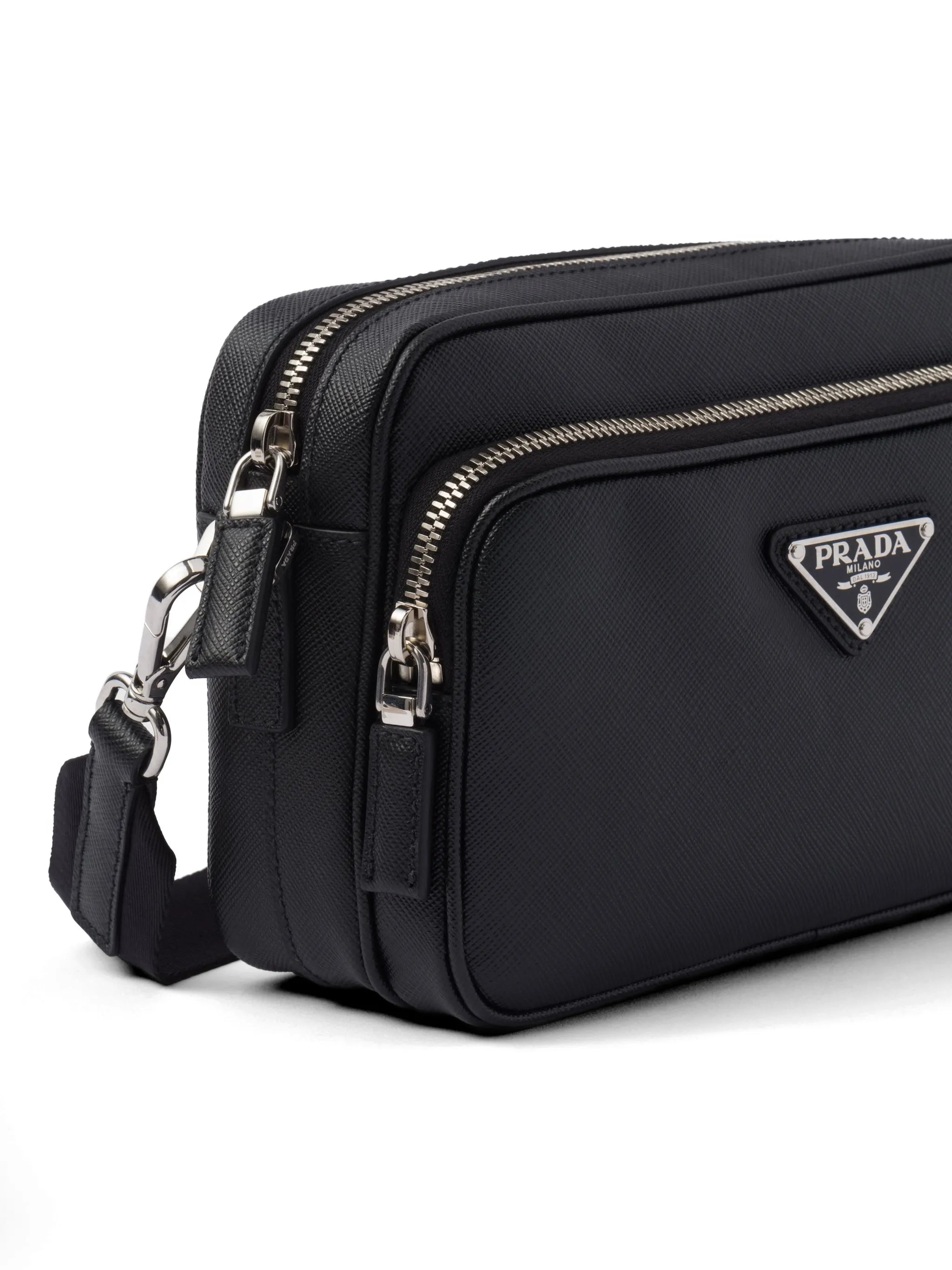 Saffiano leather shoulder bag