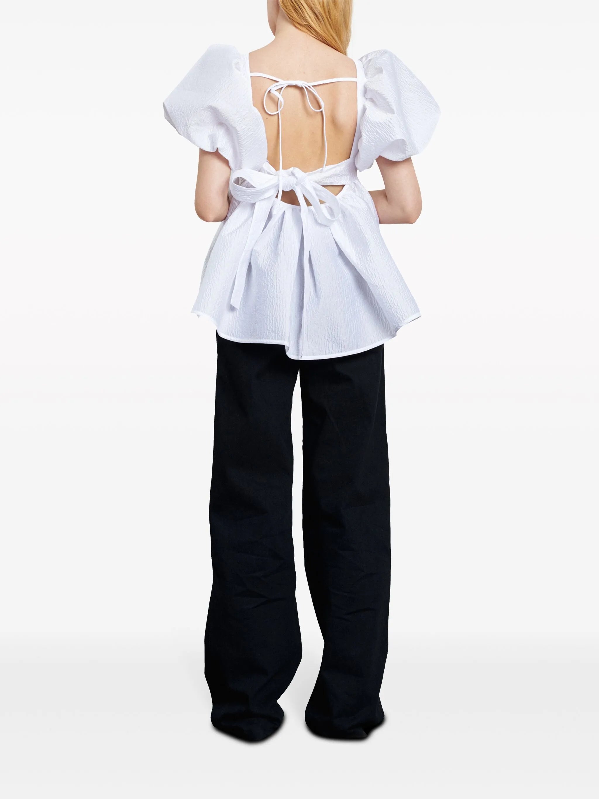 Alma matelassé-effect blouse