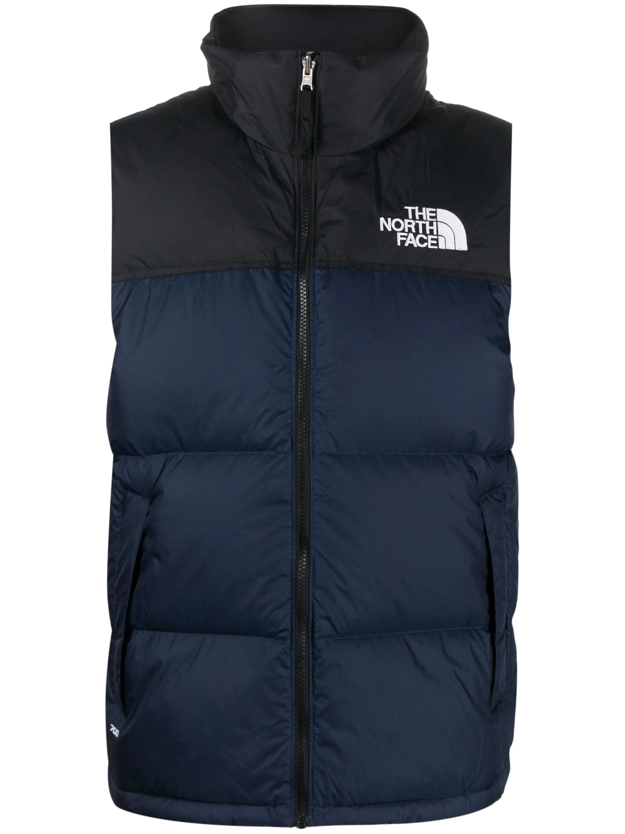 logo-embroidered padded gilet