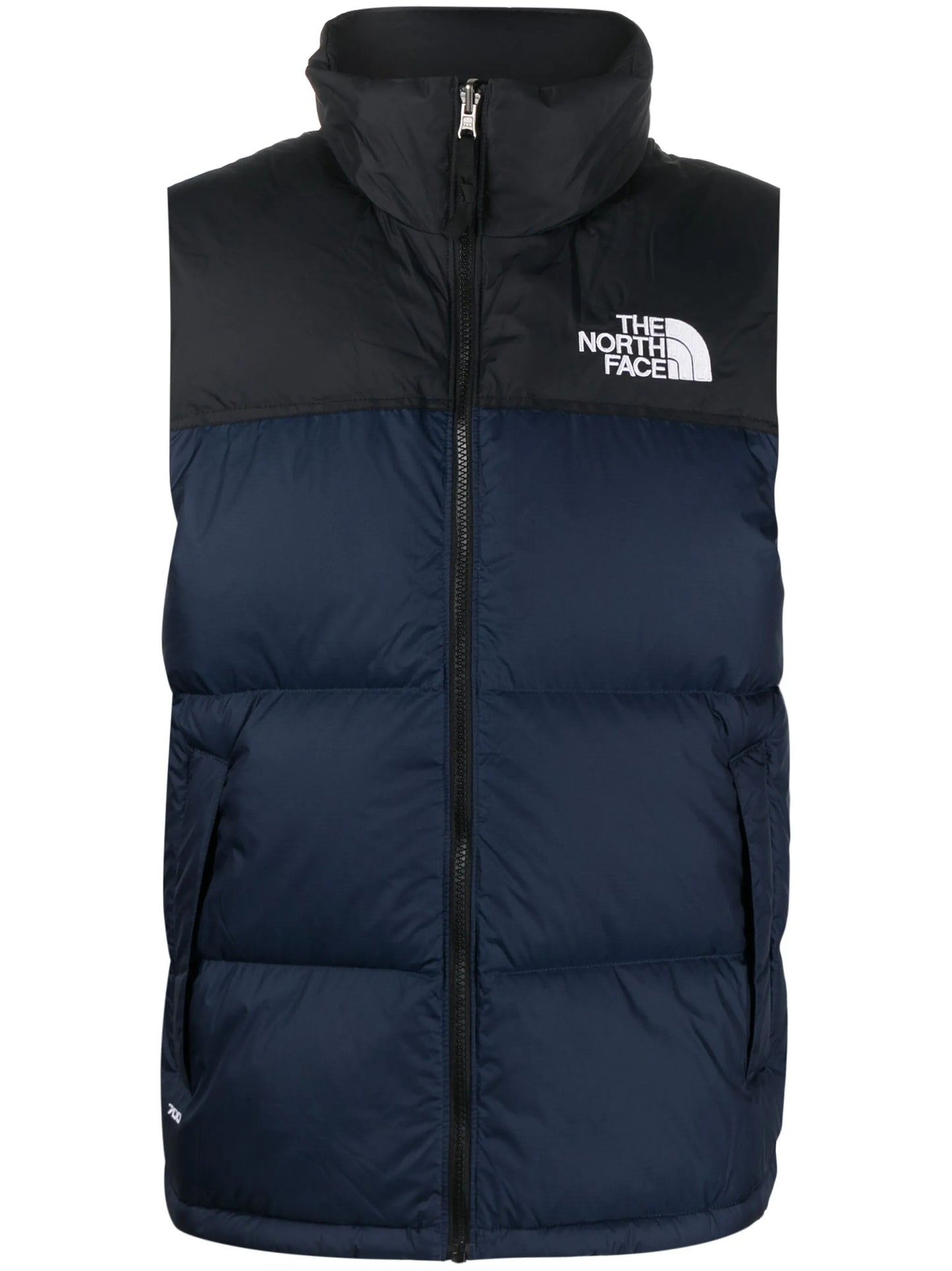 logo-embroidered padded gilet