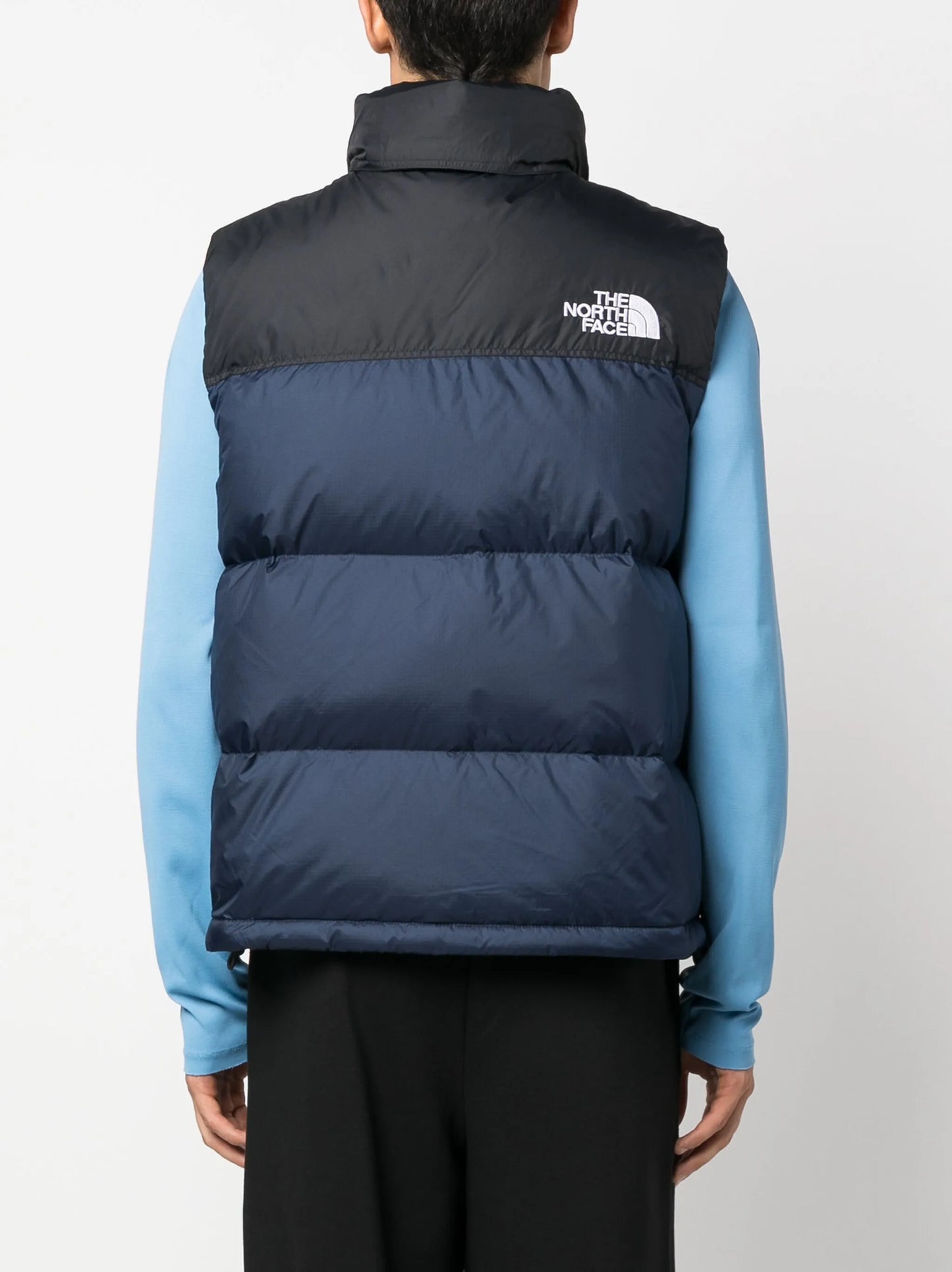 logo-embroidered padded gilet