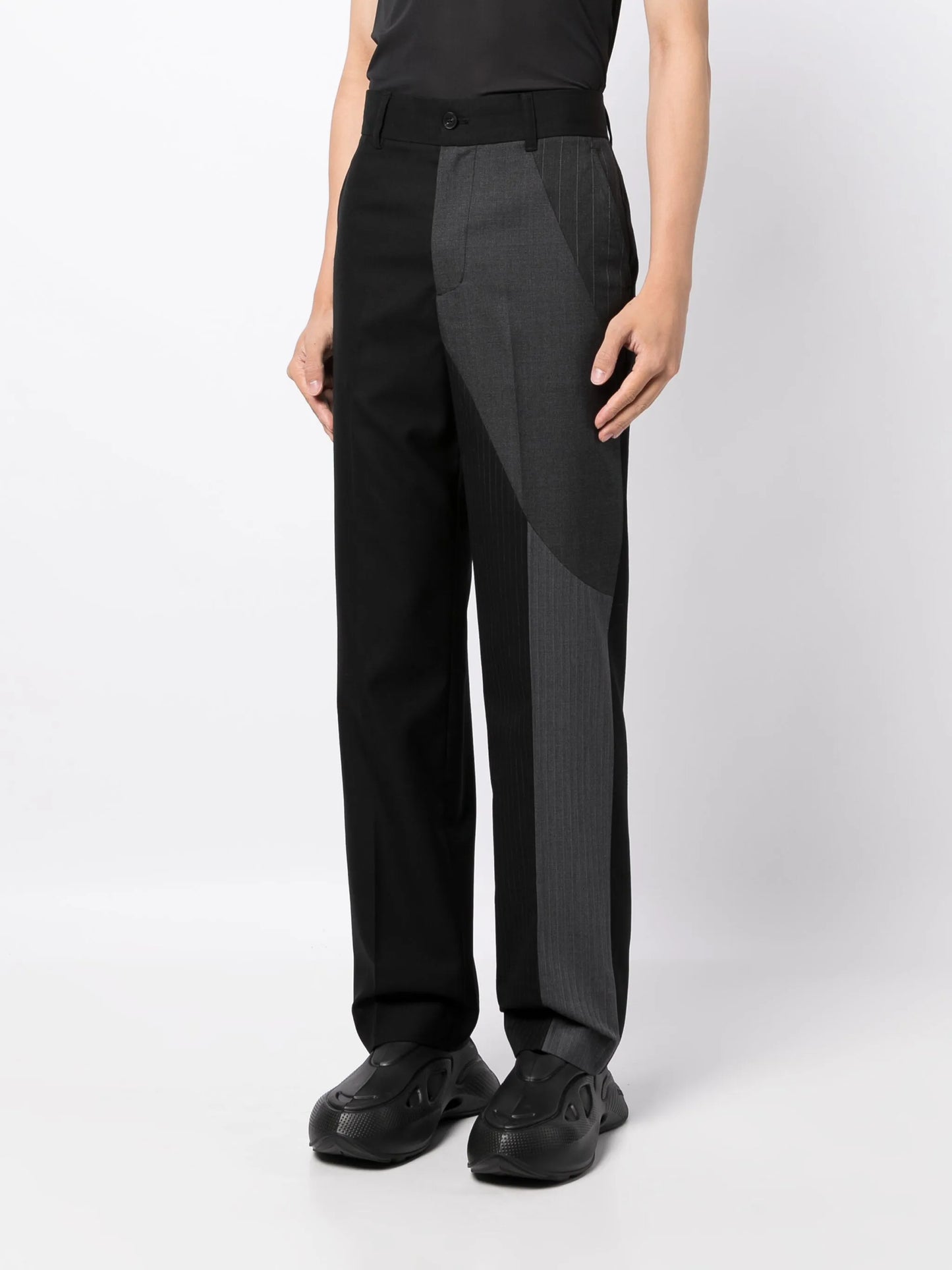 mid-rise tailored trousers