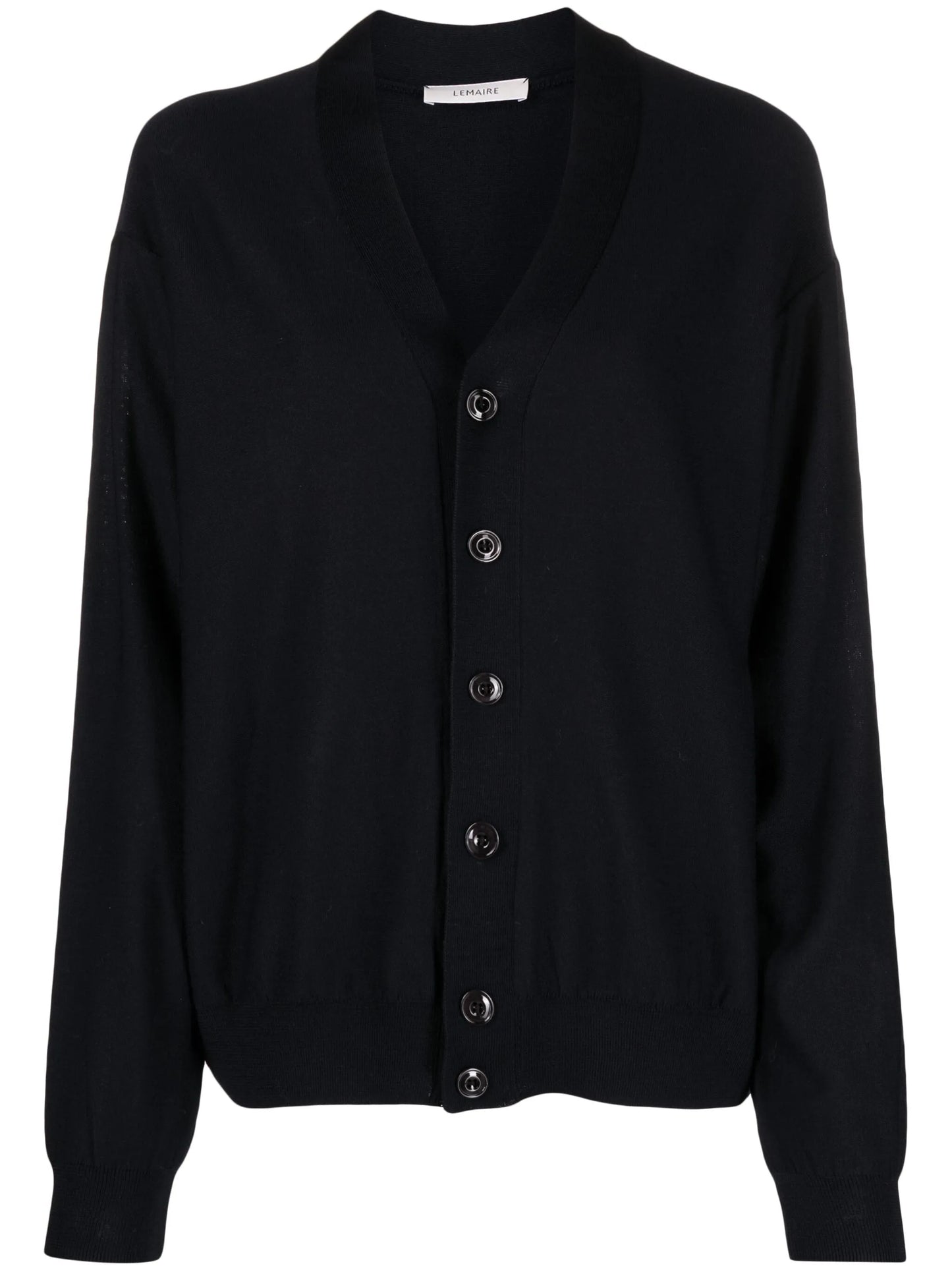 V-neck wool-blend cardigan
