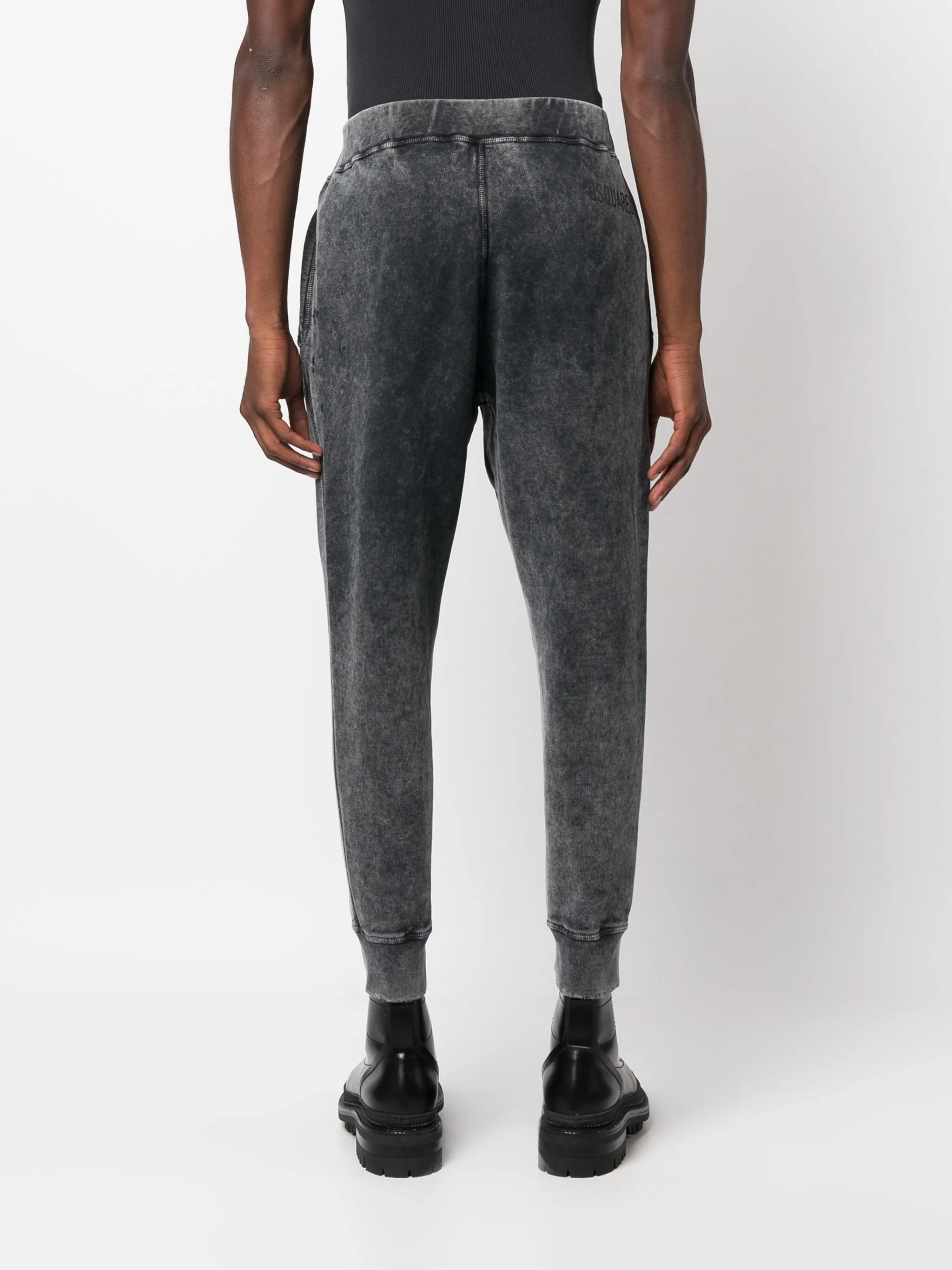 logo-embroidered jersey track trousers