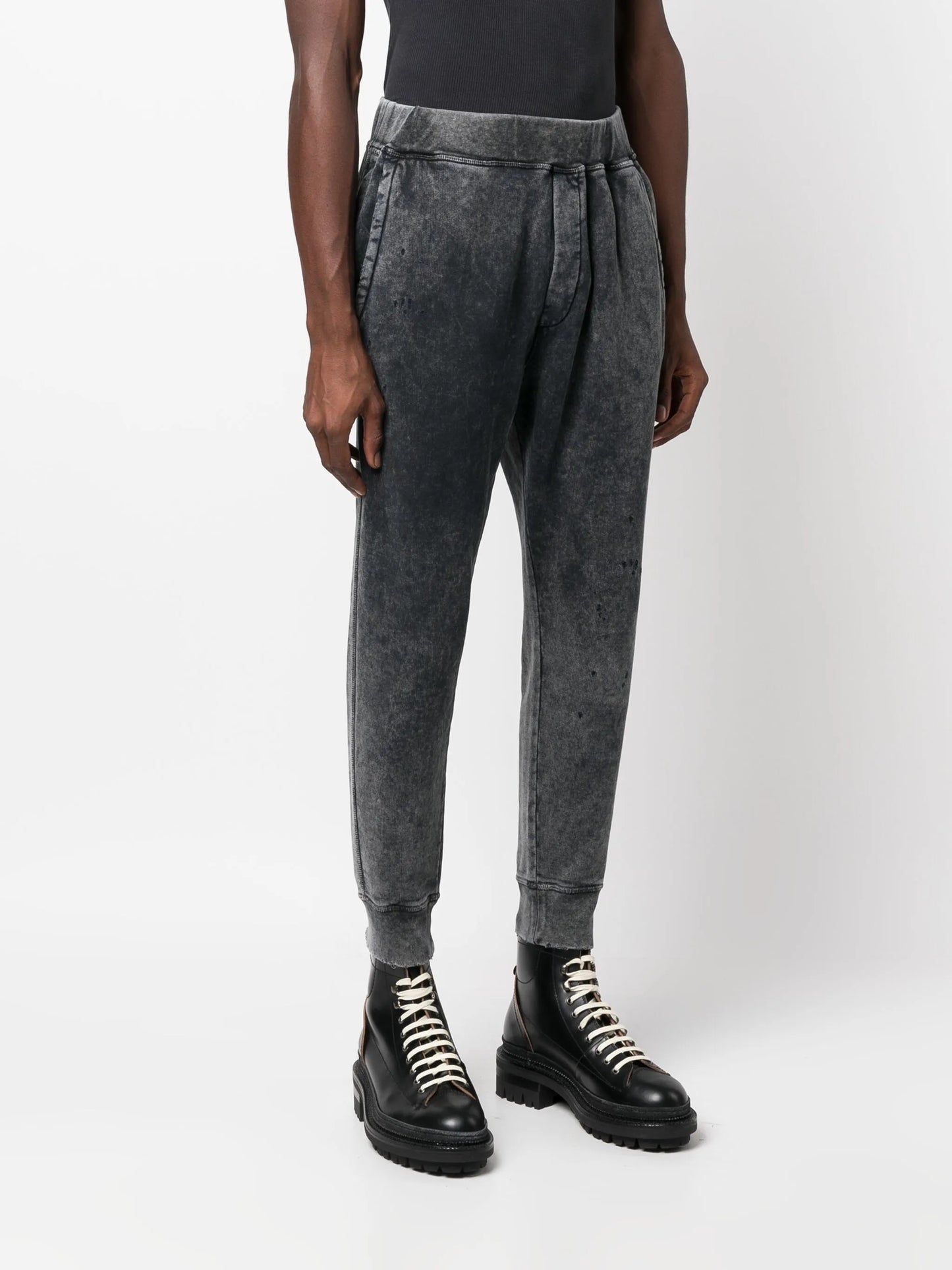 logo-embroidered jersey track trousers