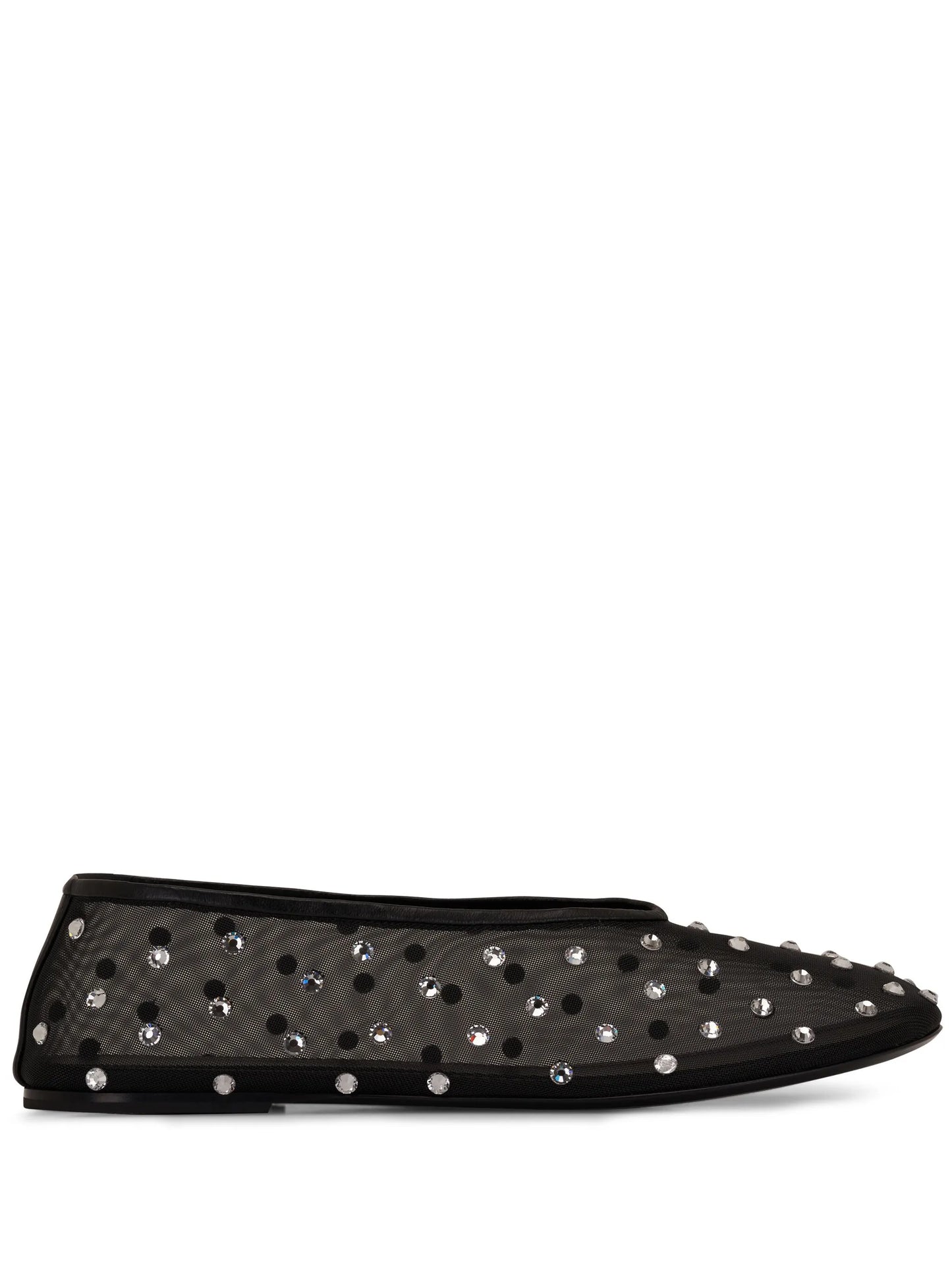 Marcy crystal-embellished ballerina shoes