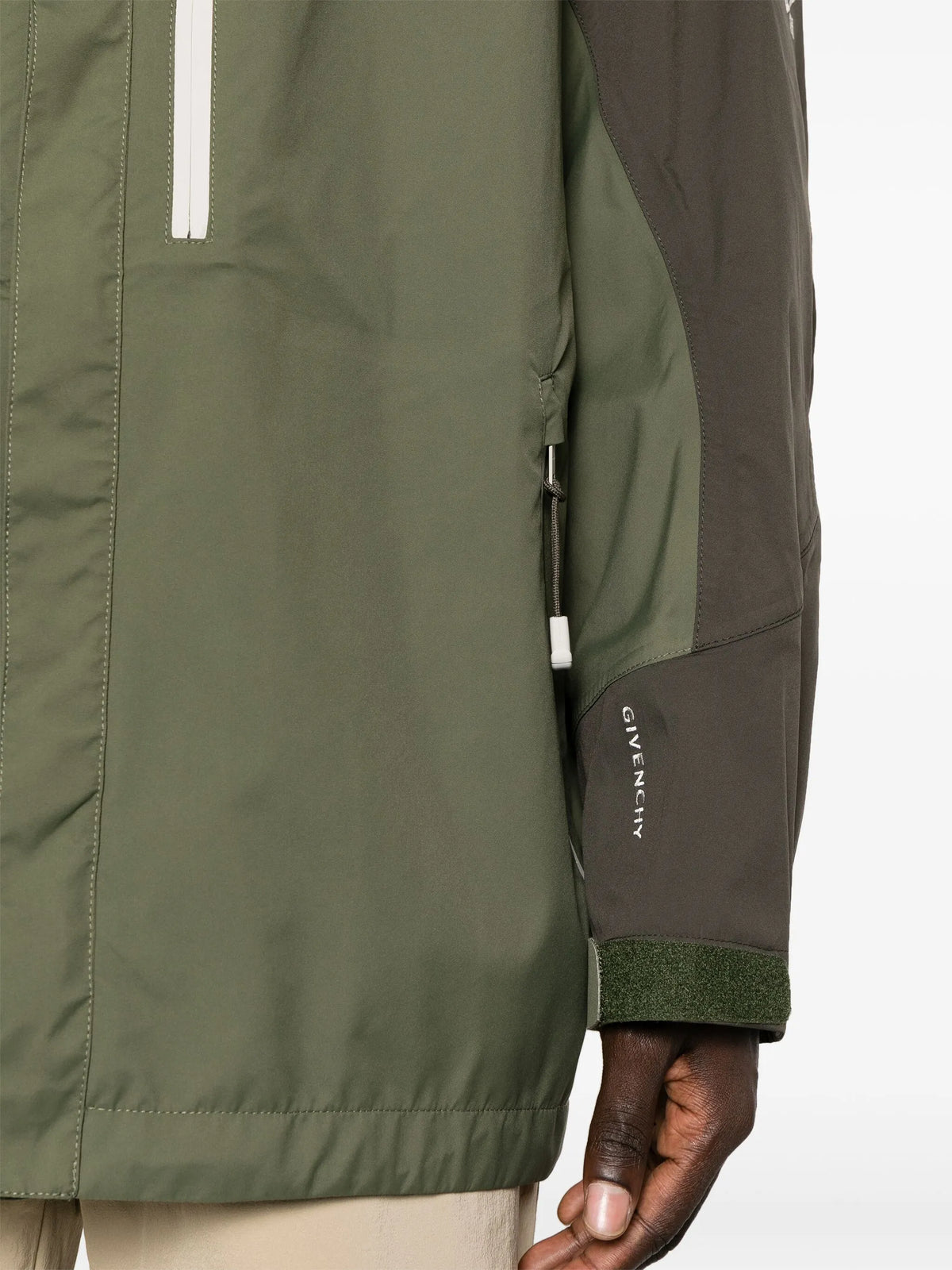 technical hooded jacket