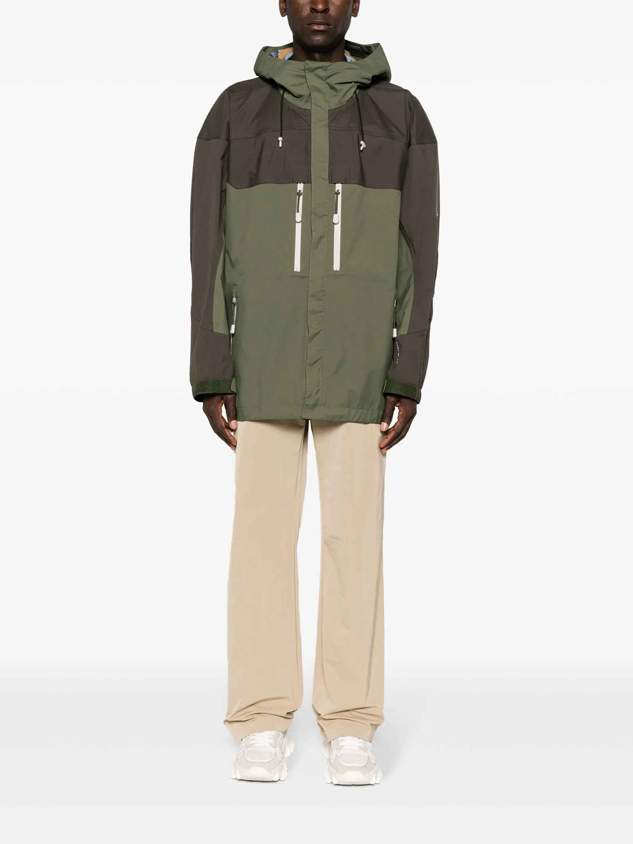 technical hooded jacket
