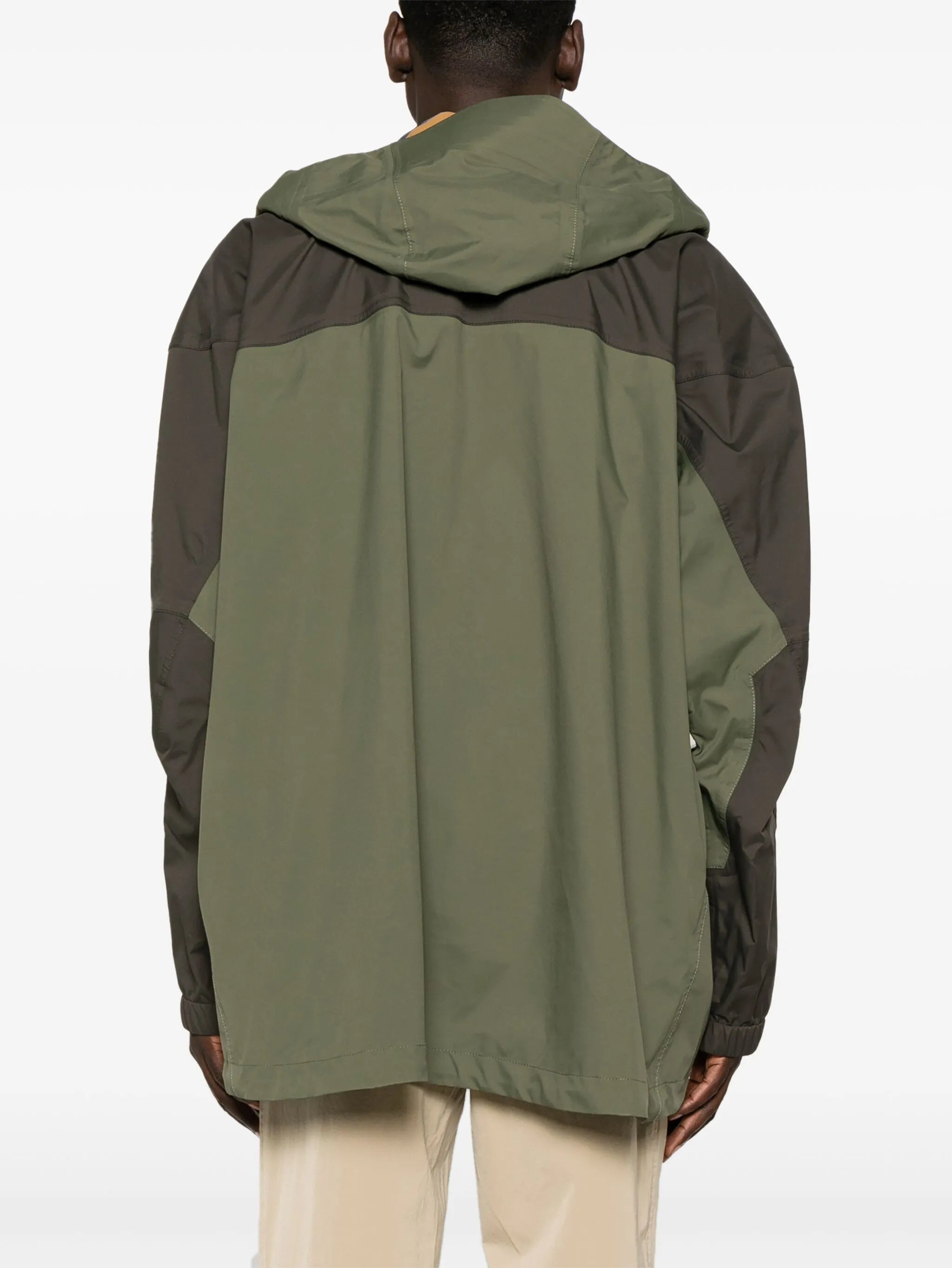 technical hooded jacket