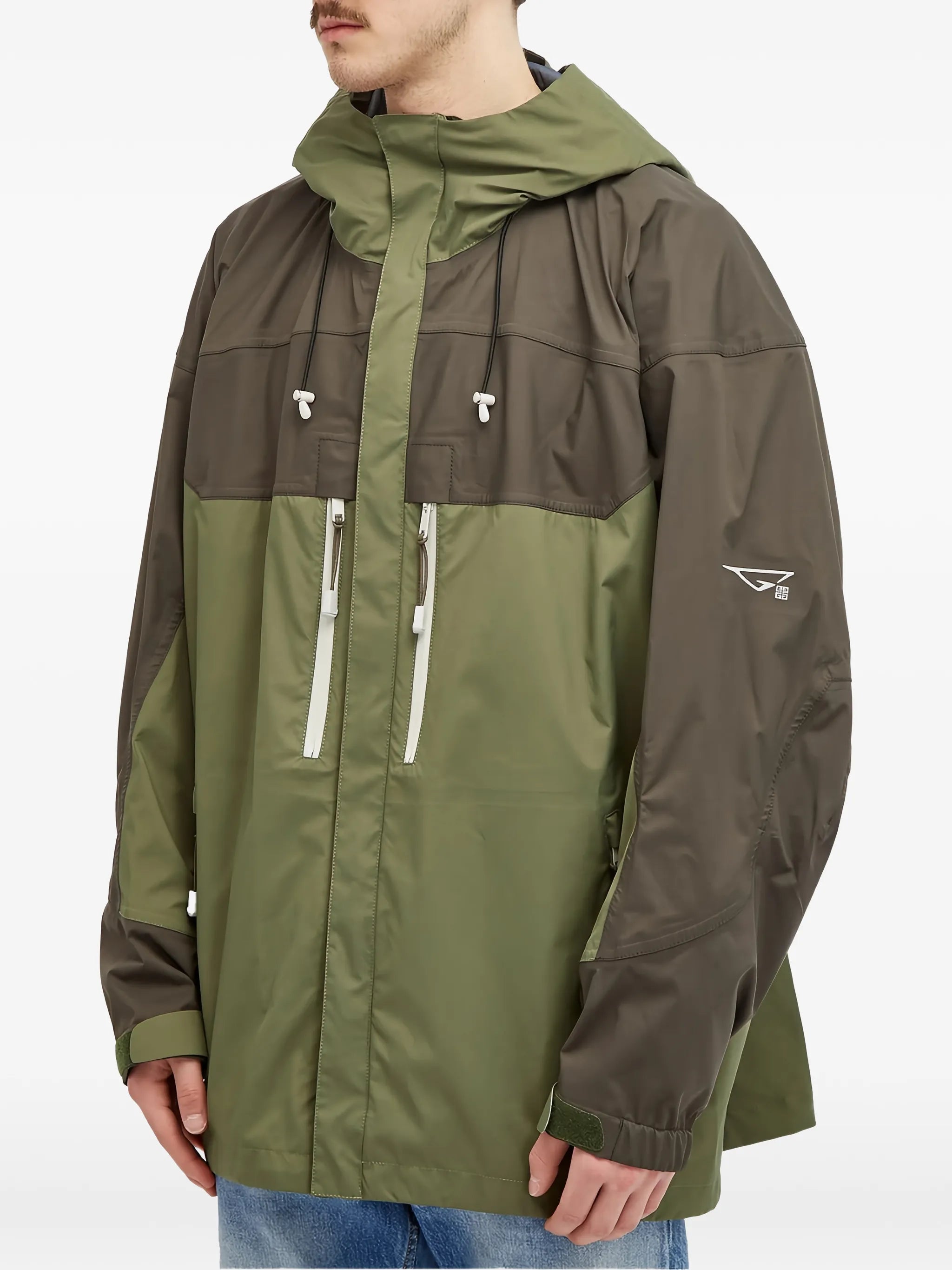 technical hooded jacket