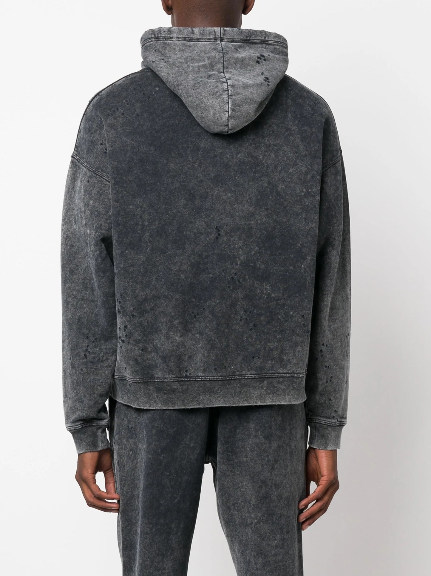 logo-print cotton hoodie