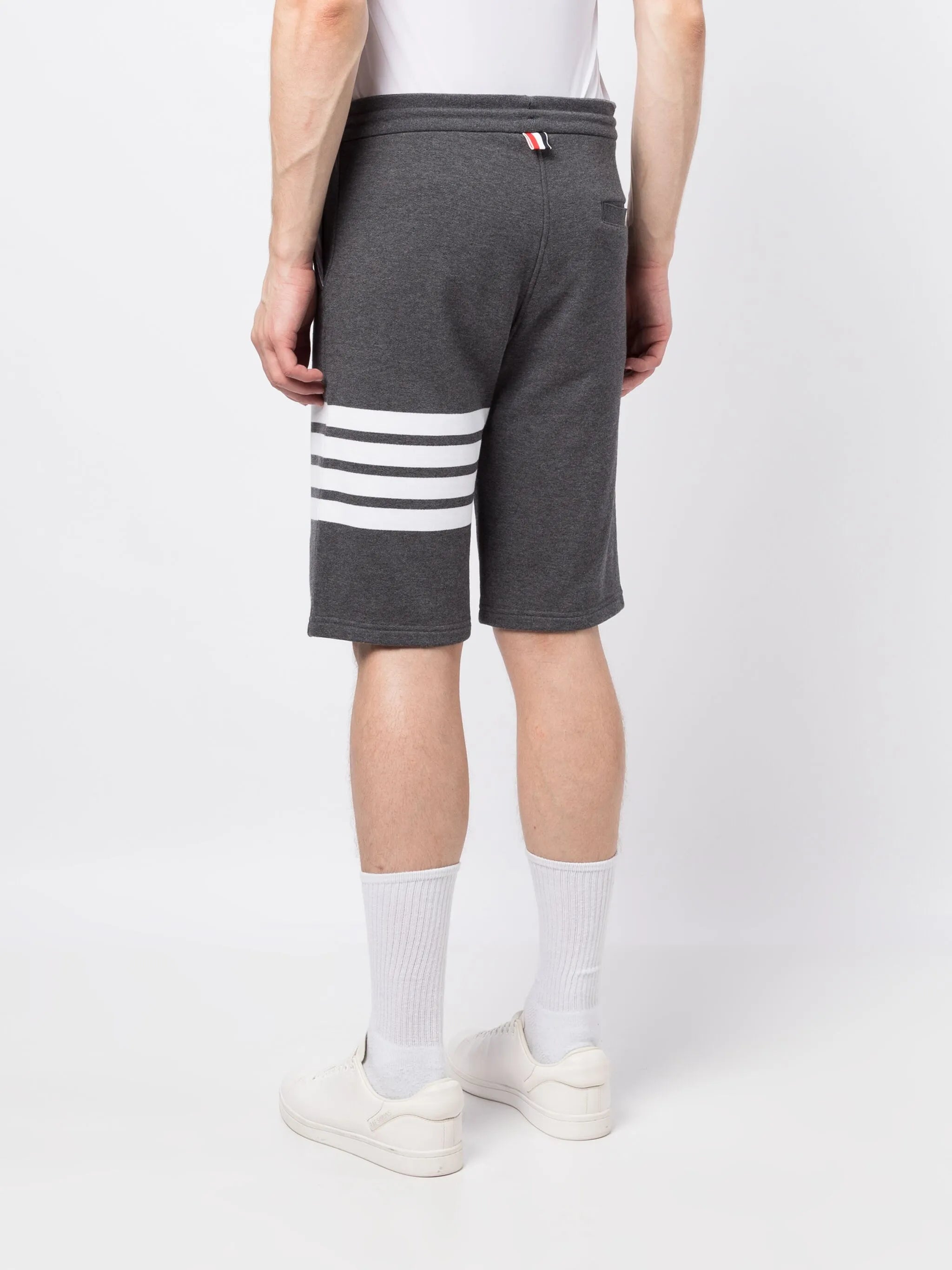 4-Bar cotton track shorts