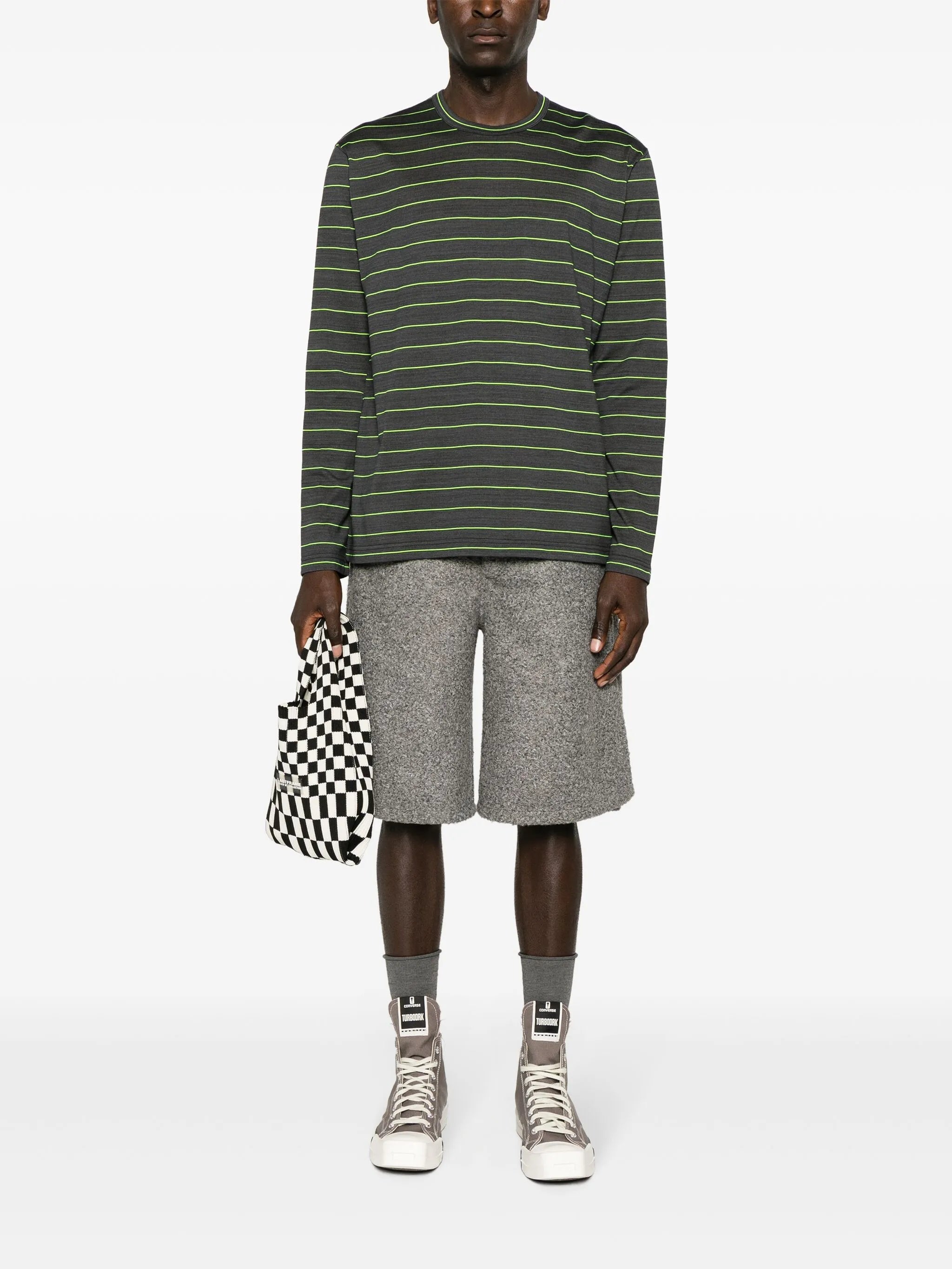 striped jersey T-shirt