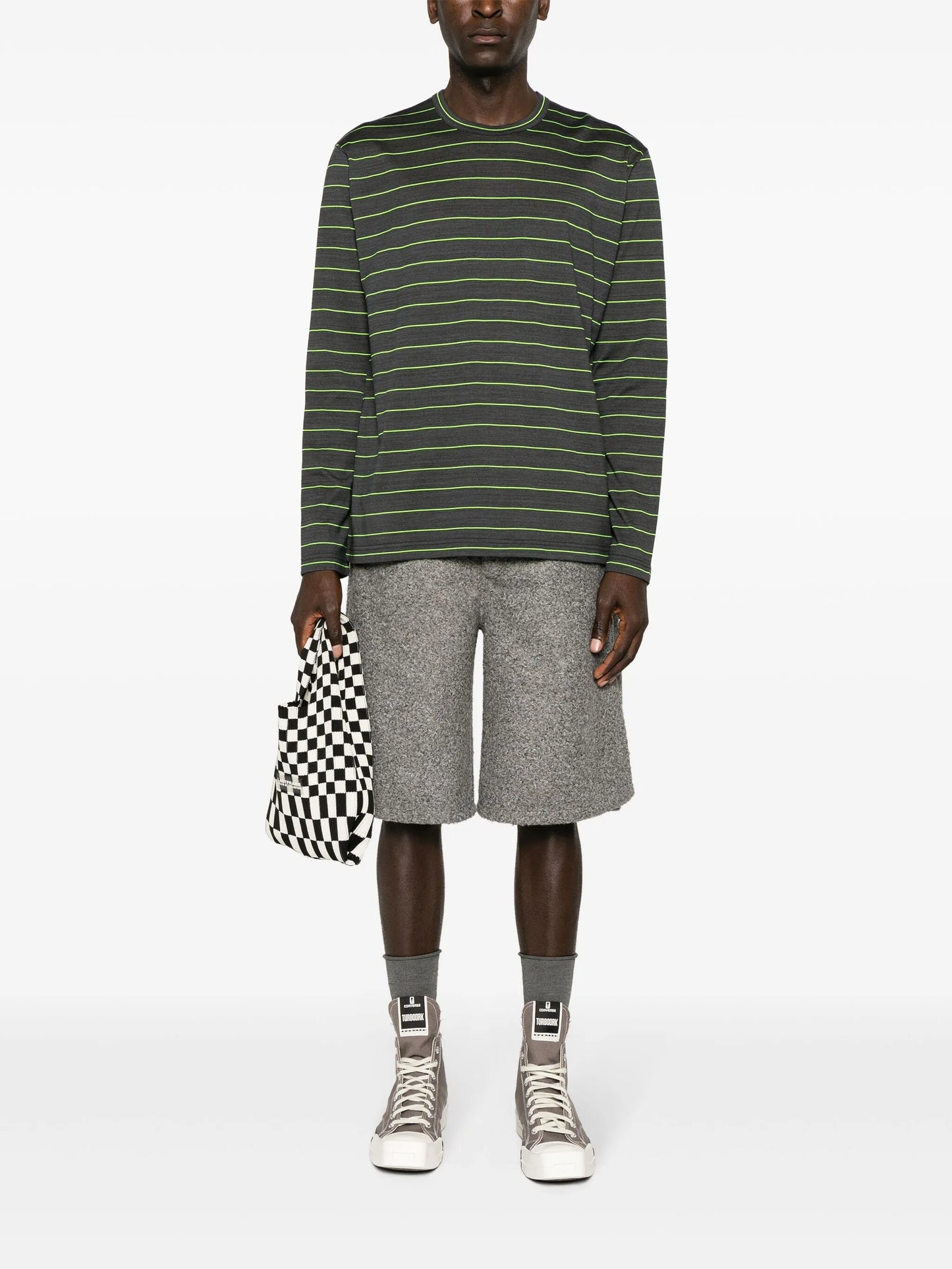 striped jersey T-shirt