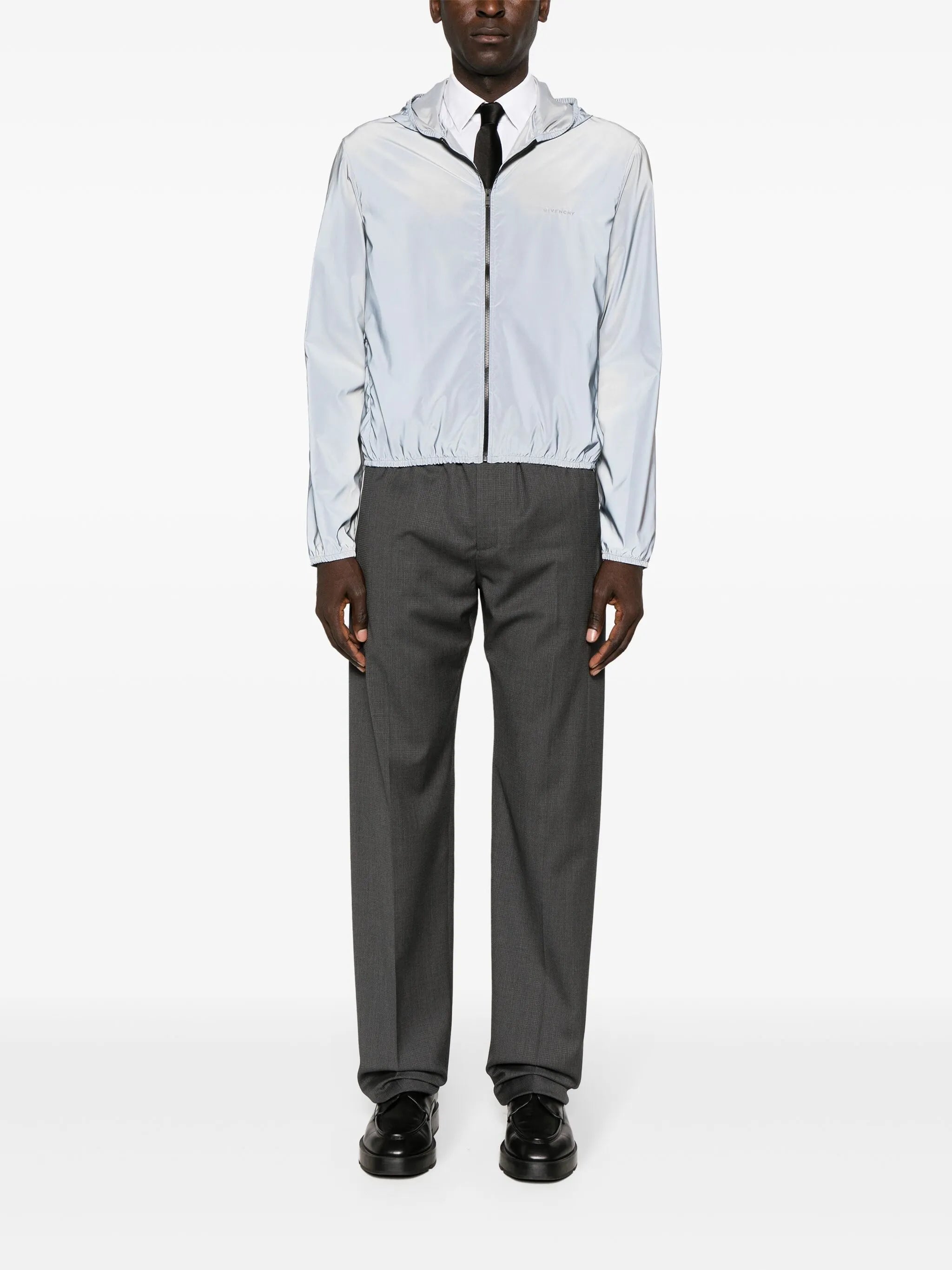 reflective hooded windbreaker
