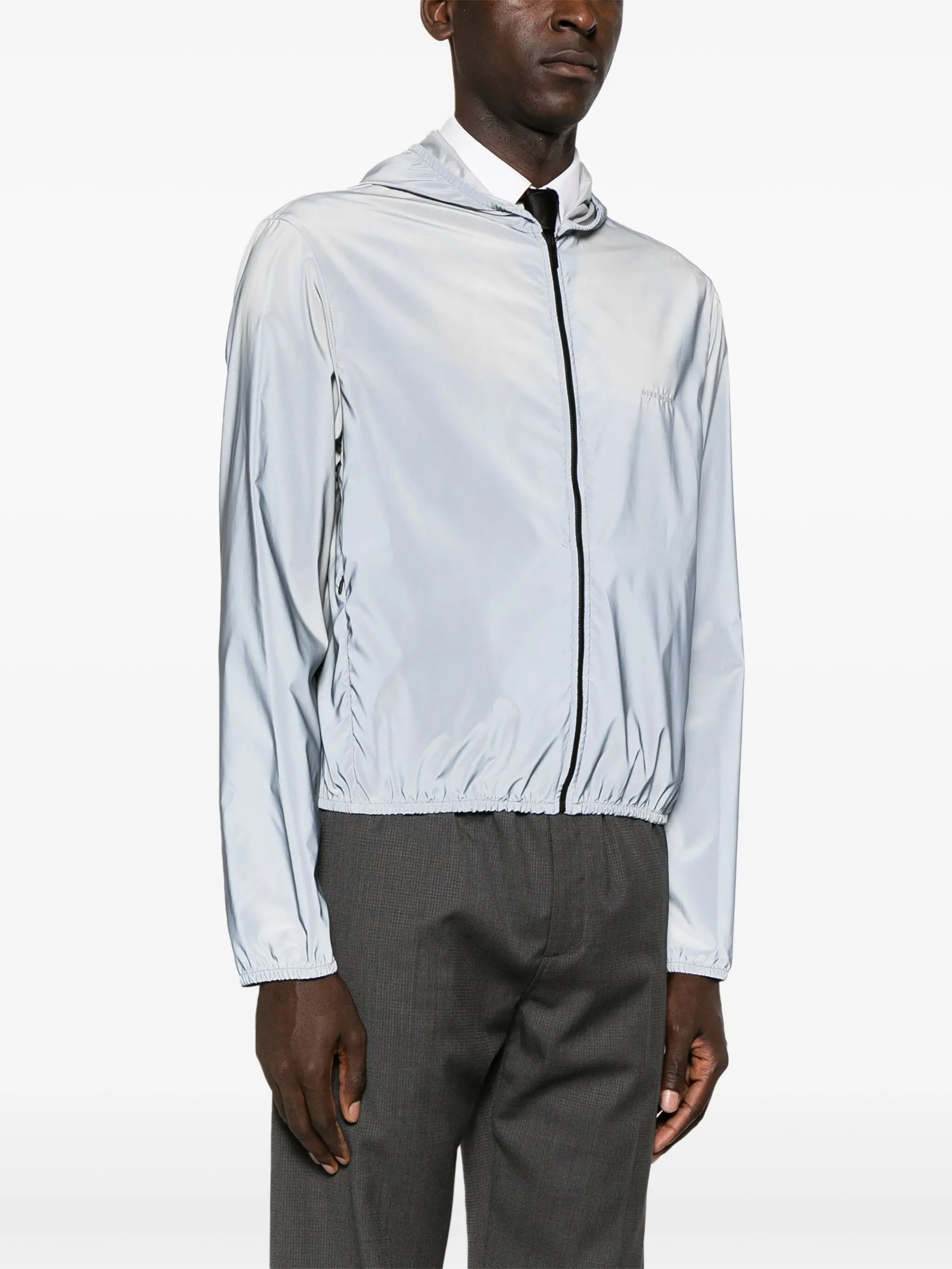 reflective hooded windbreaker