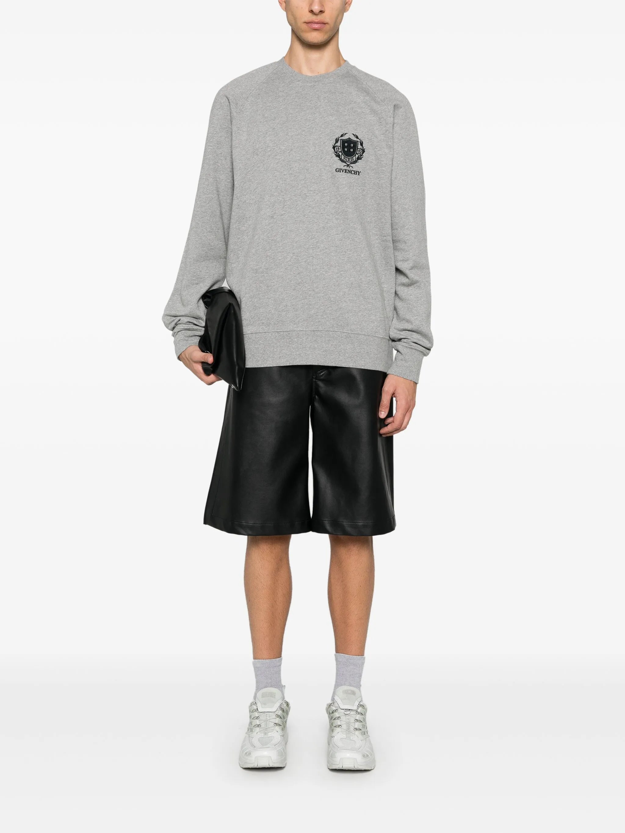 GIVENCHY Crest slim fit sweatshirt in fleece