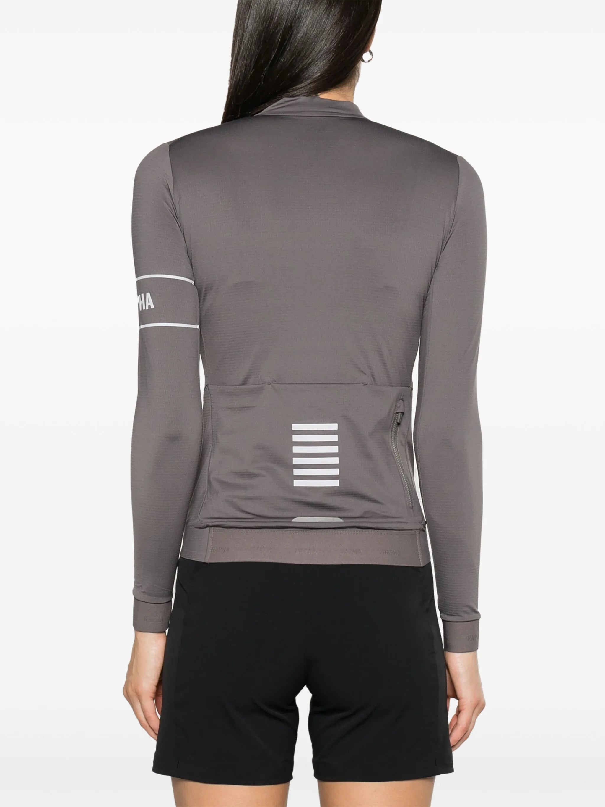 logo-print thermal-jersey cycling vest