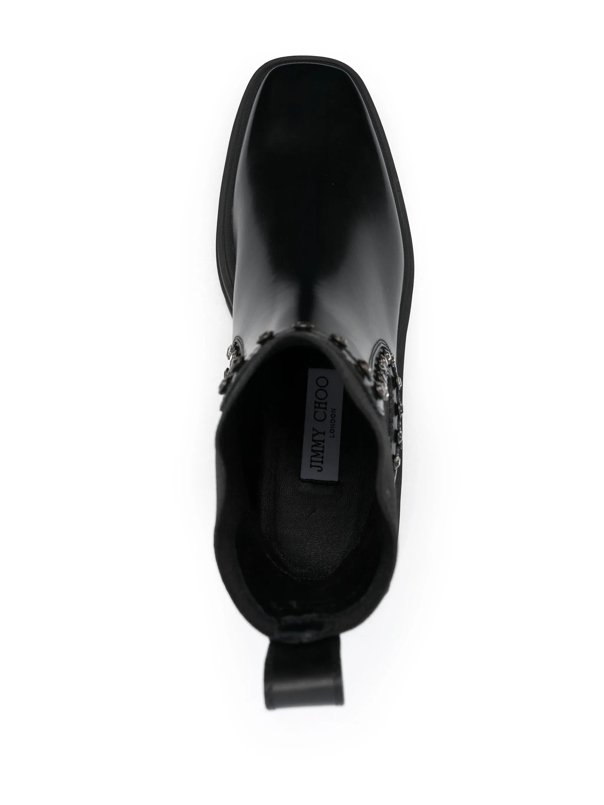 Veronique crystal-embellished leather boots