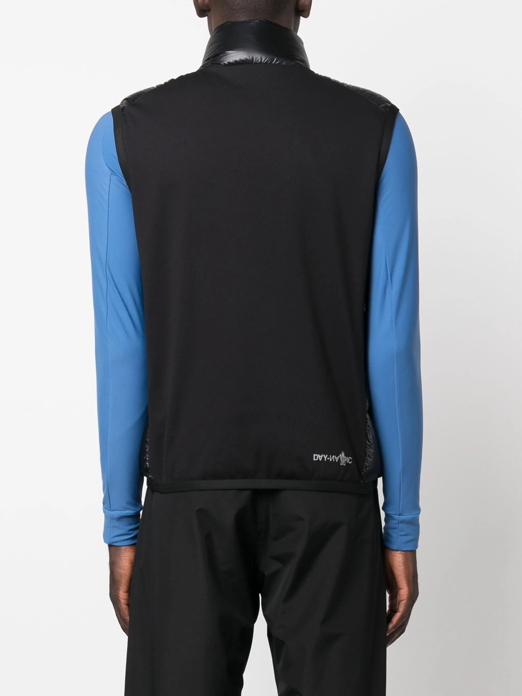 logo-patch jersey-down gilet