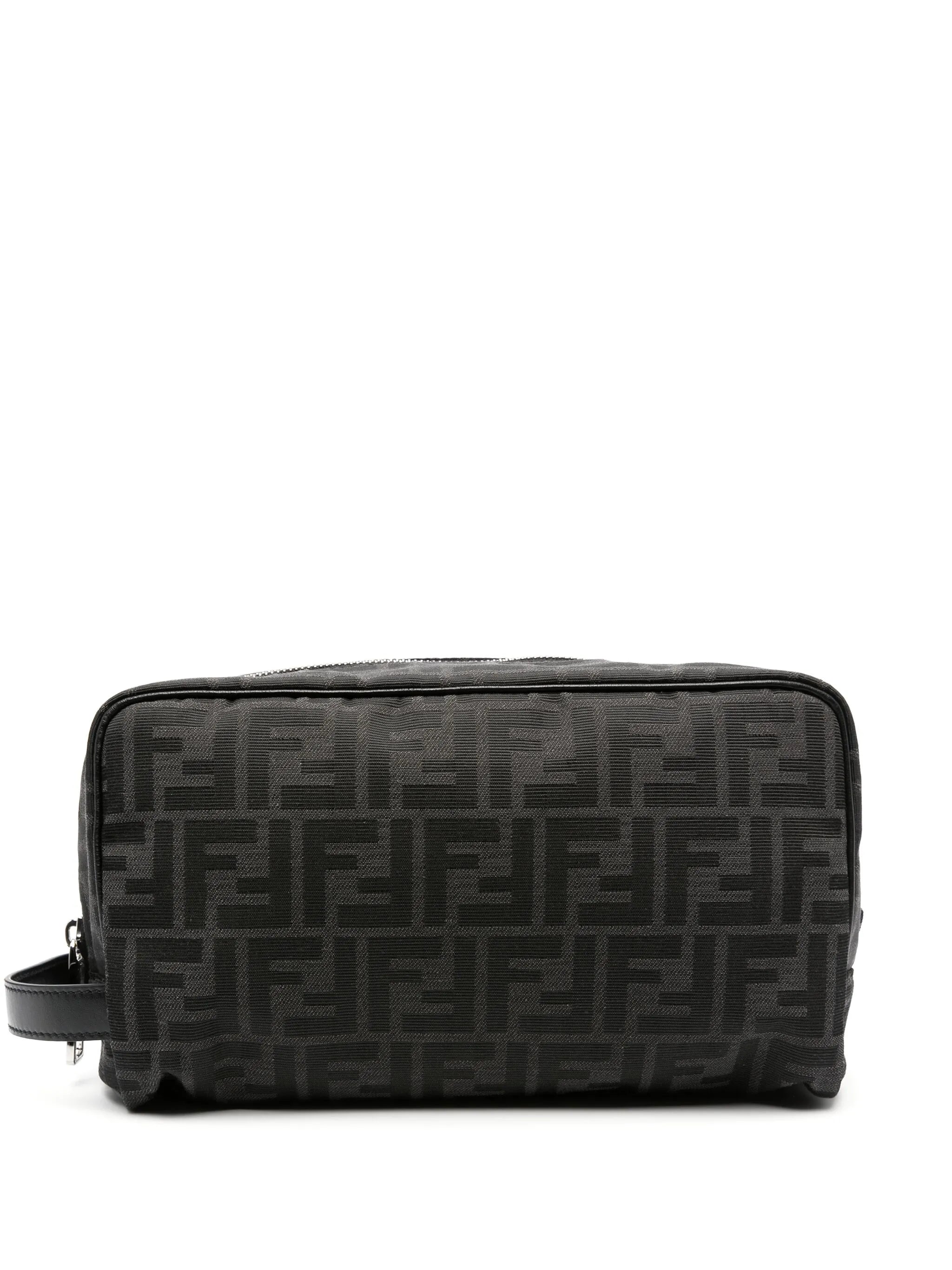 FF-motif zipped wash bag