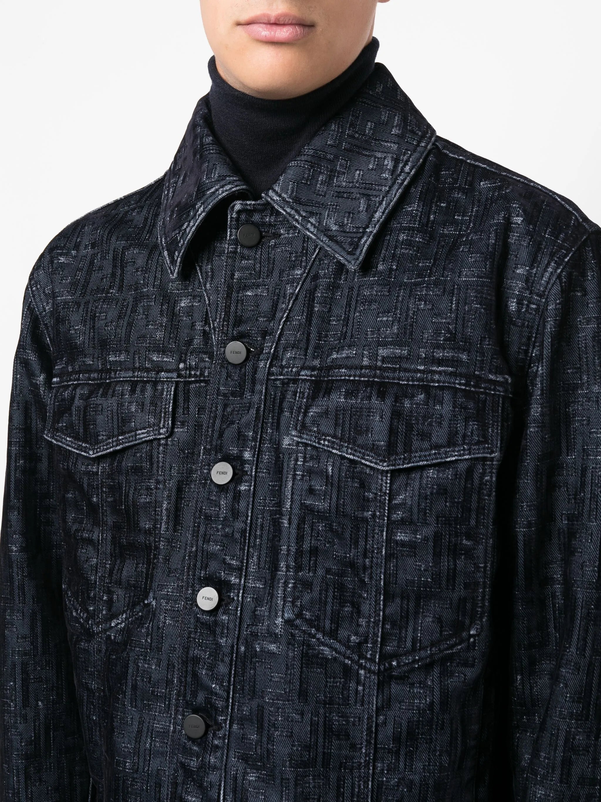 FF-monogram denim jacket