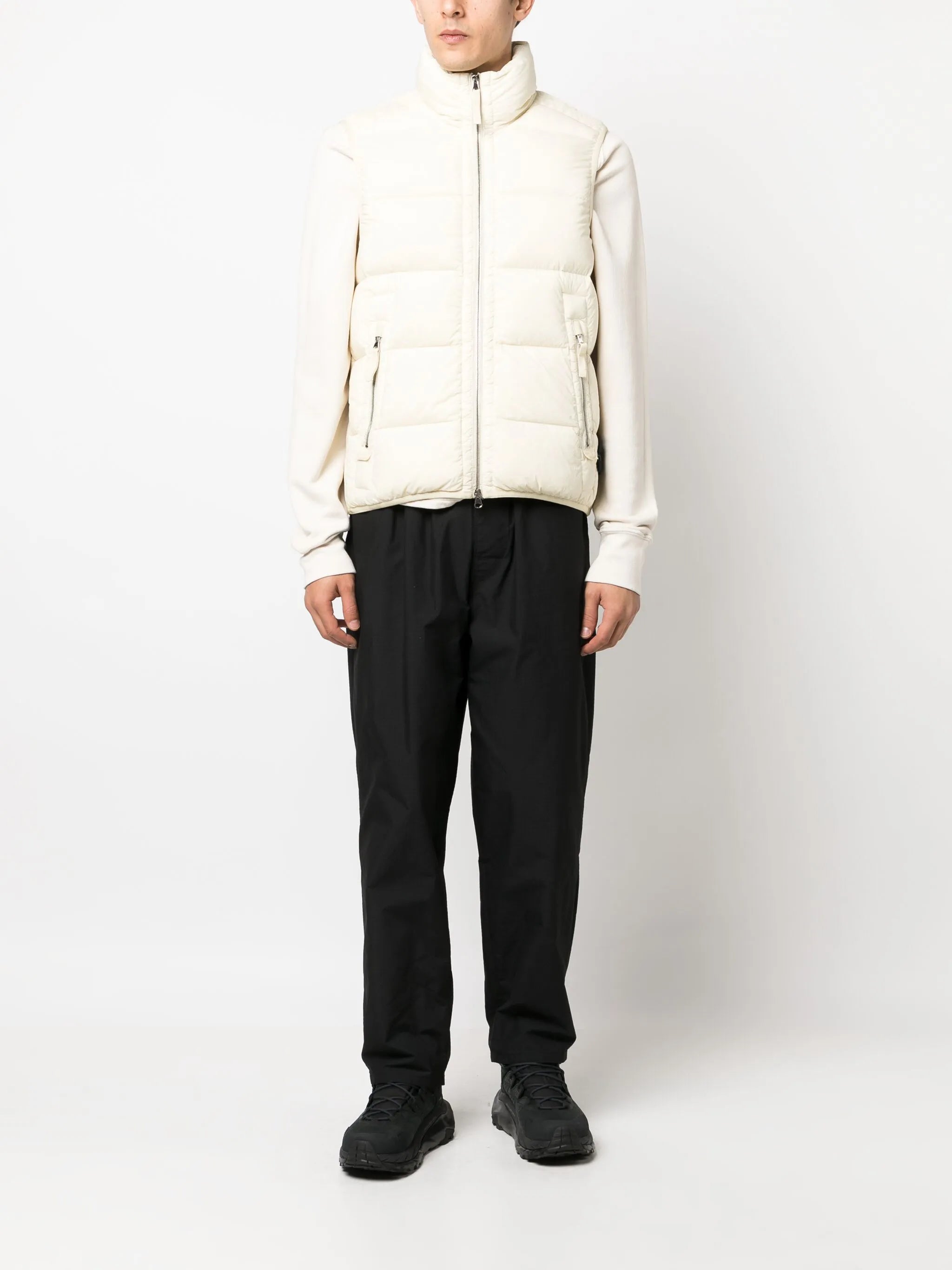 zip-up padded gilet