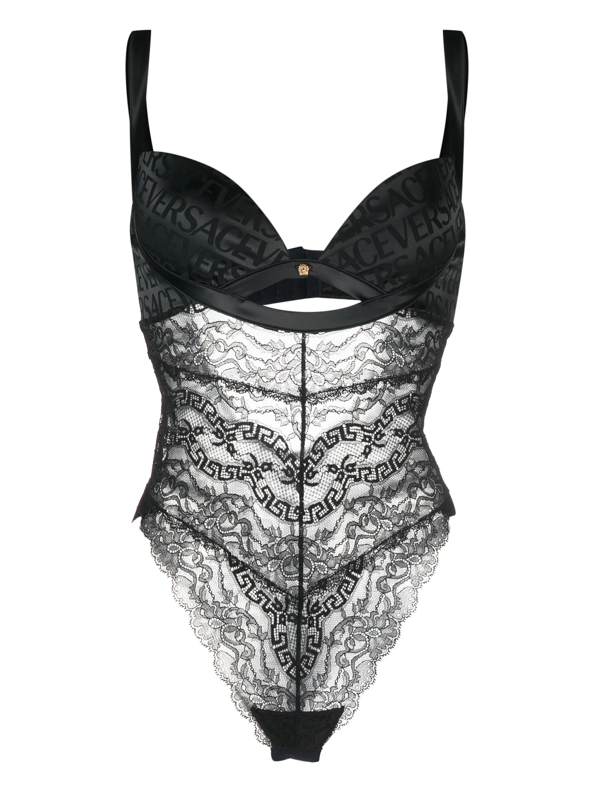 Versace Allover Barocco-print bodysuit
