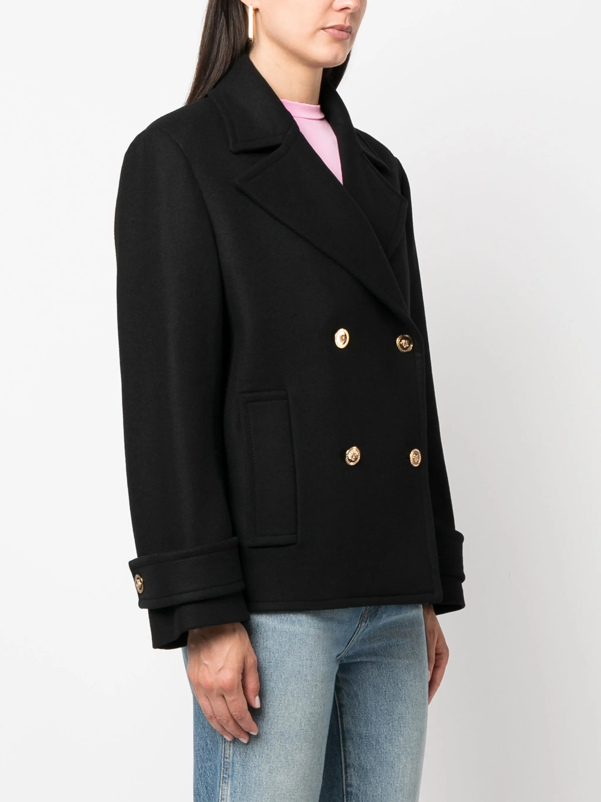 Medusa double-breasted coat