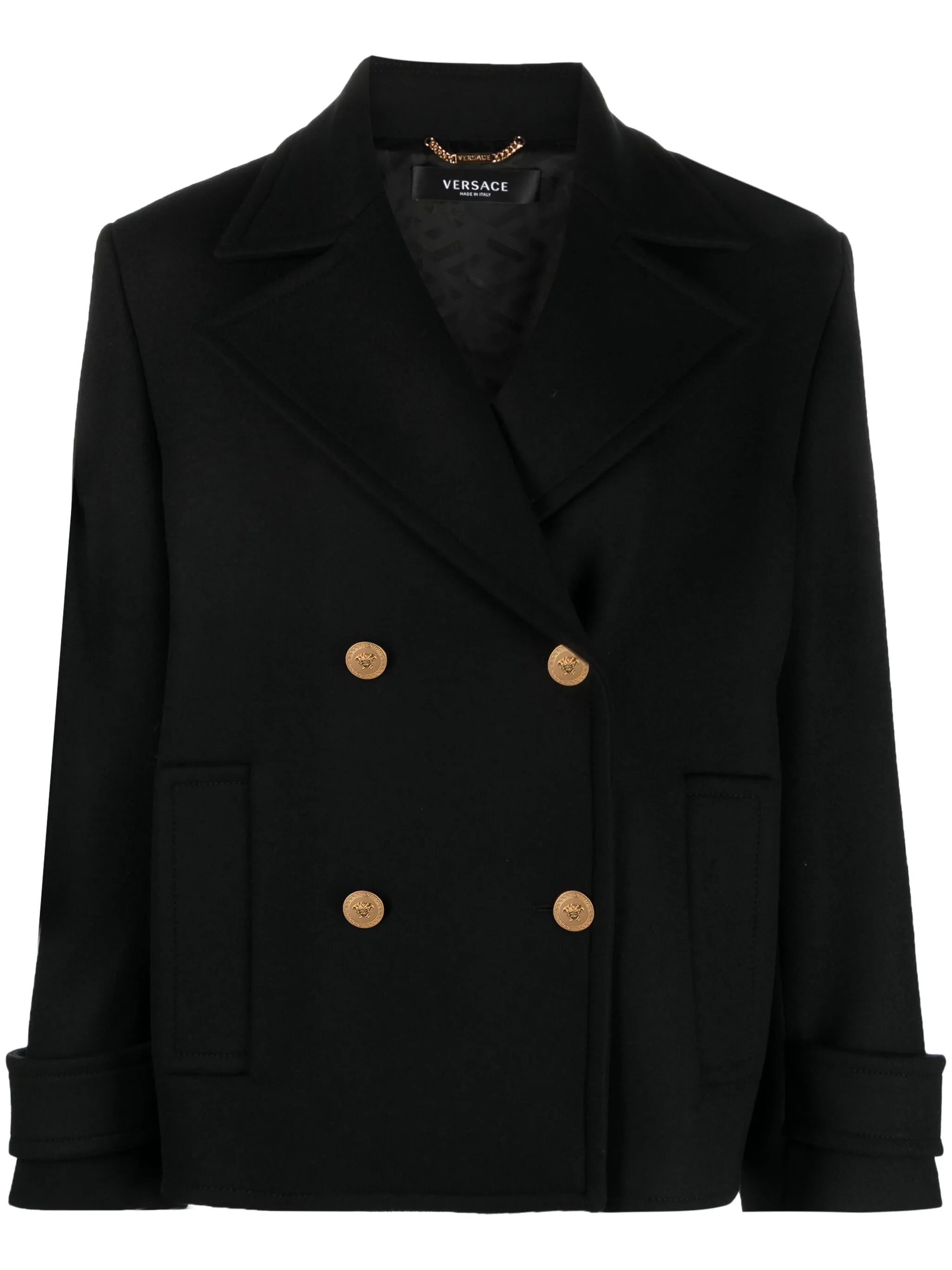Medusa double-breasted coat