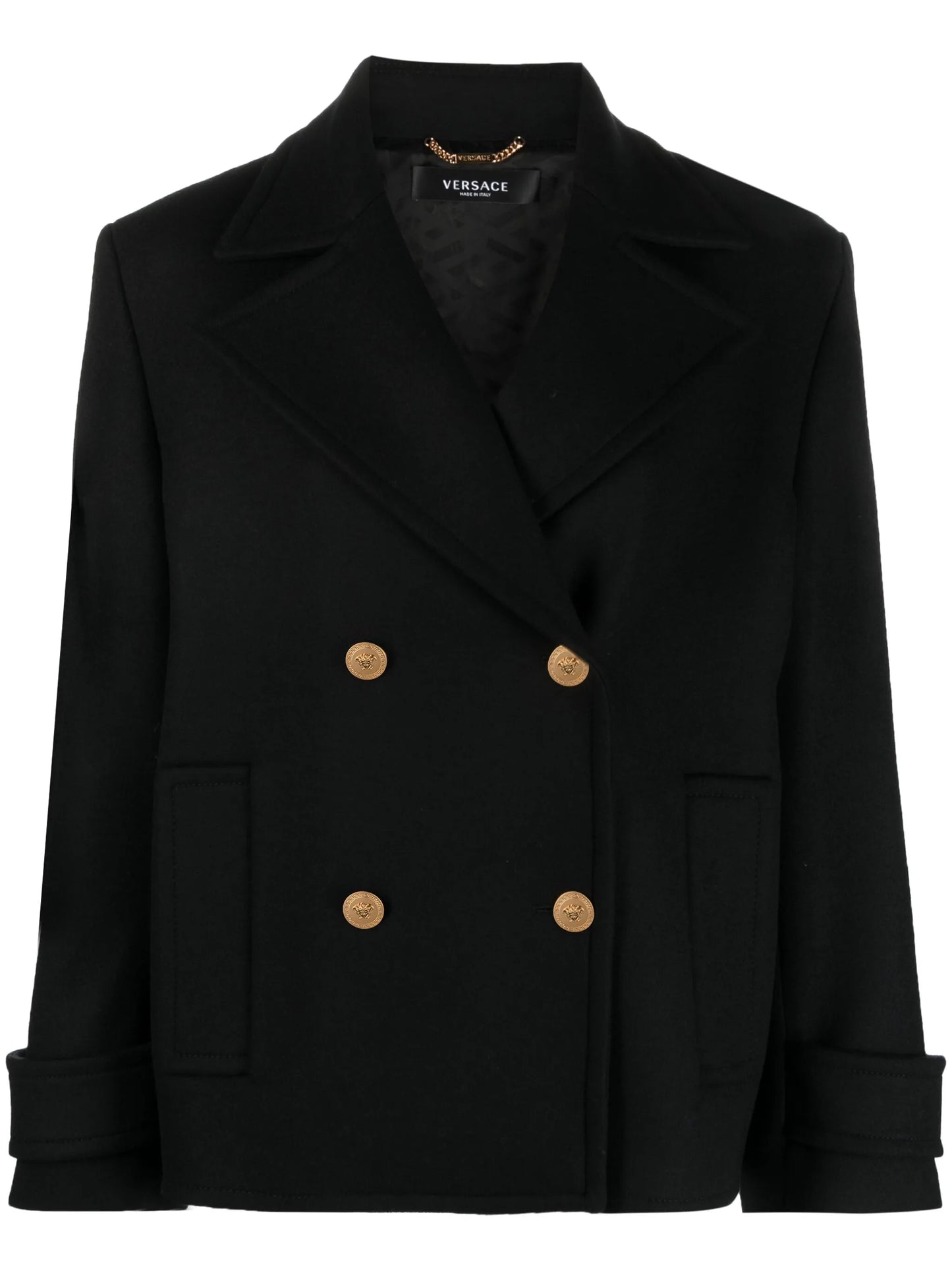 Medusa double-breasted coat