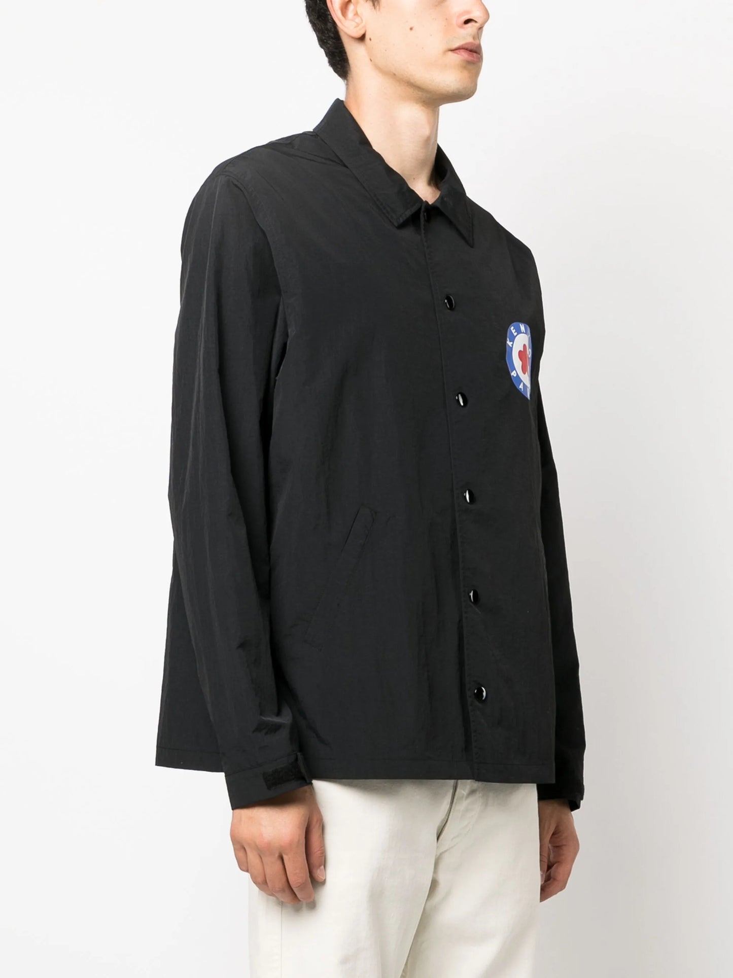 Target logo-stamp shirt jacket