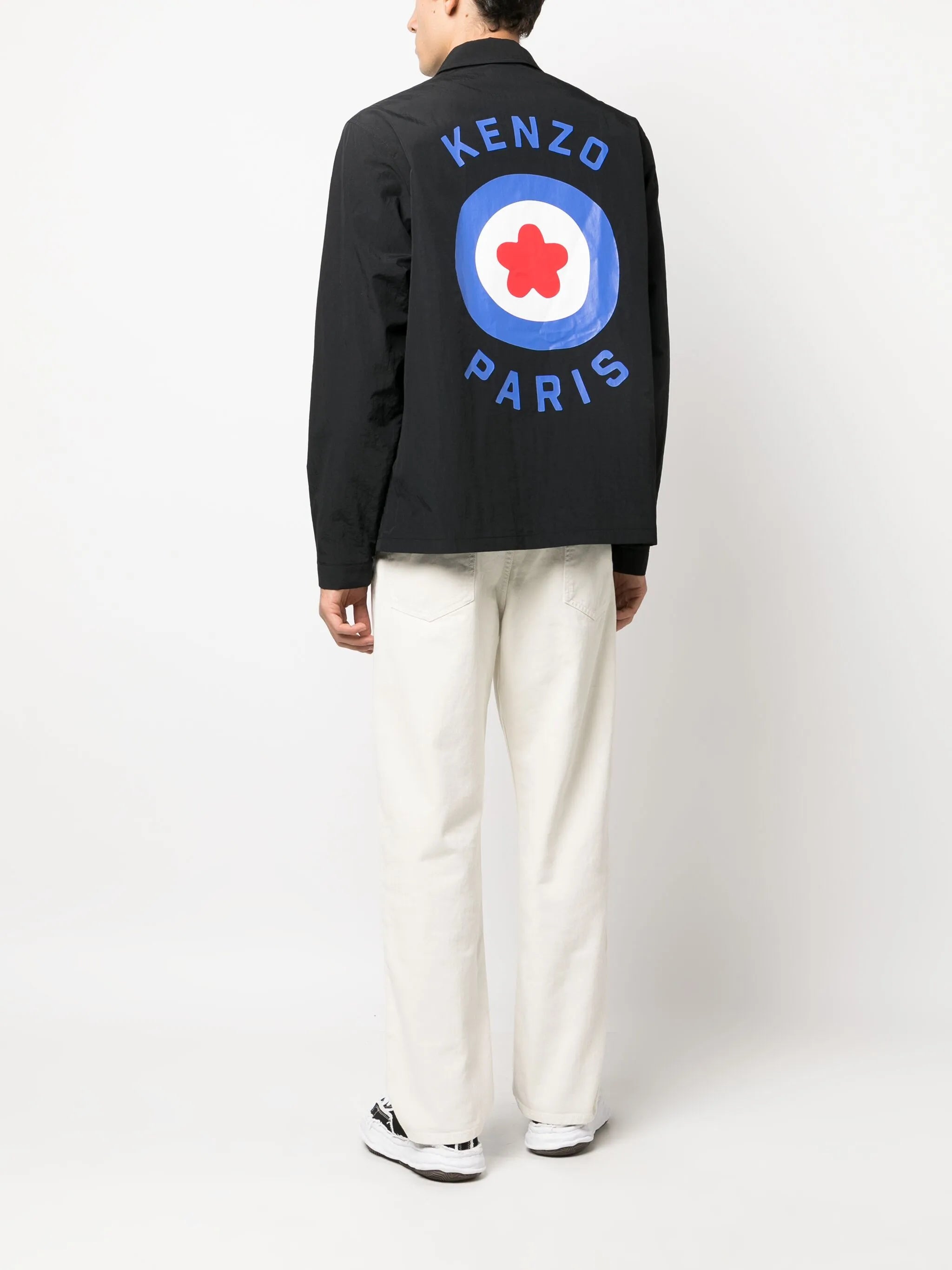 Target logo-stamp shirt jacket