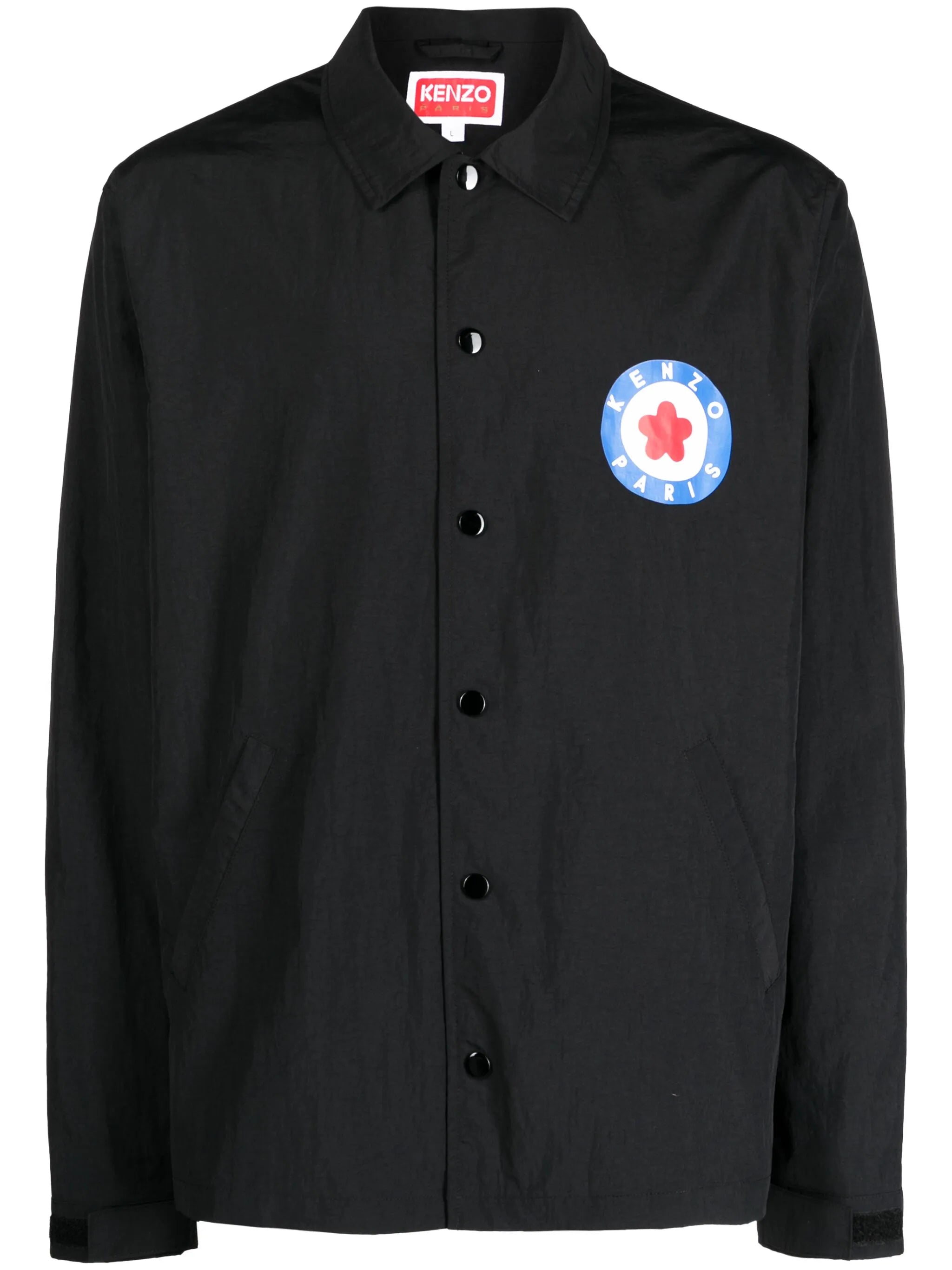 Target logo-stamp shirt jacket