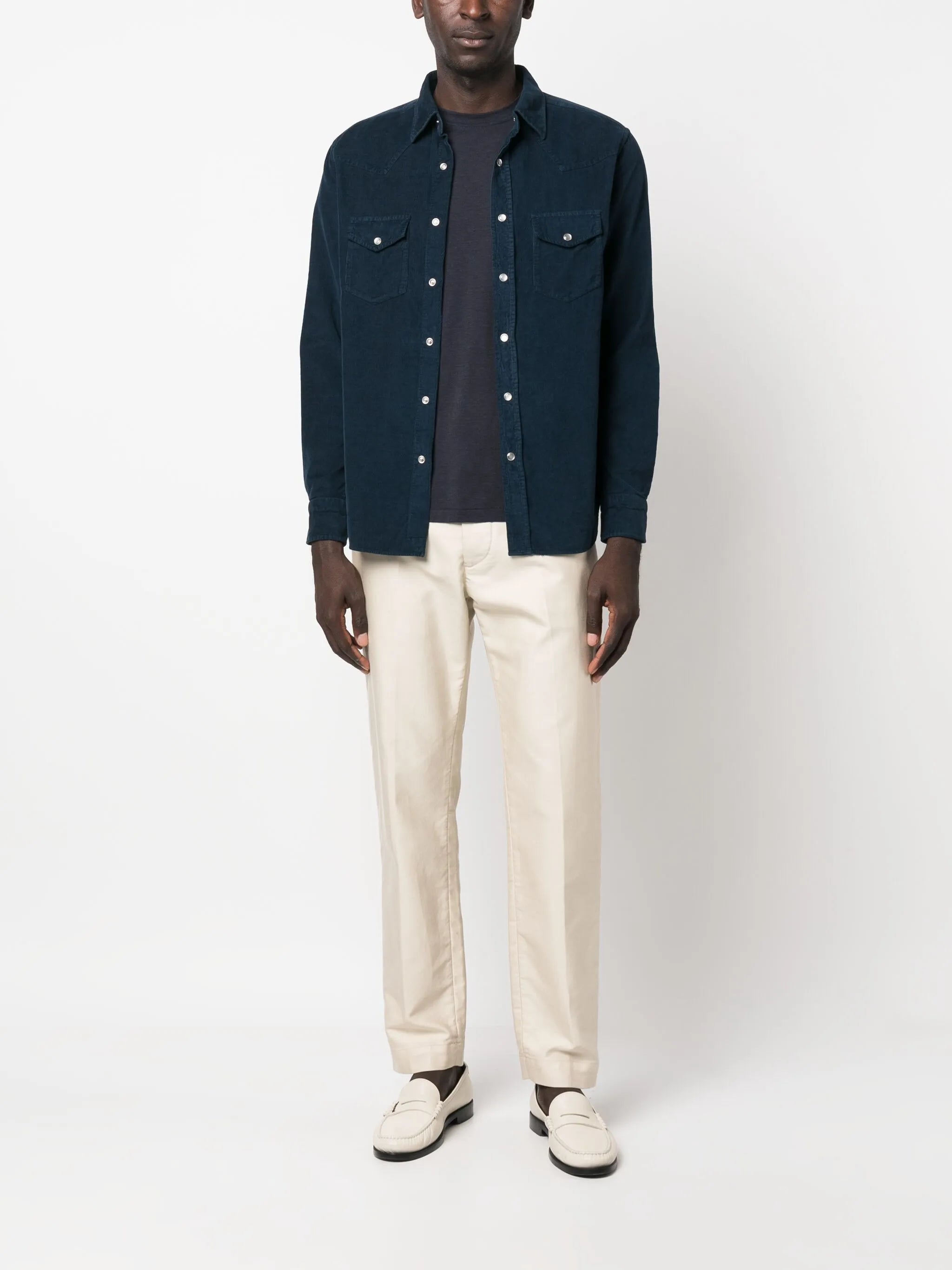 long-sleeve cotton shirt