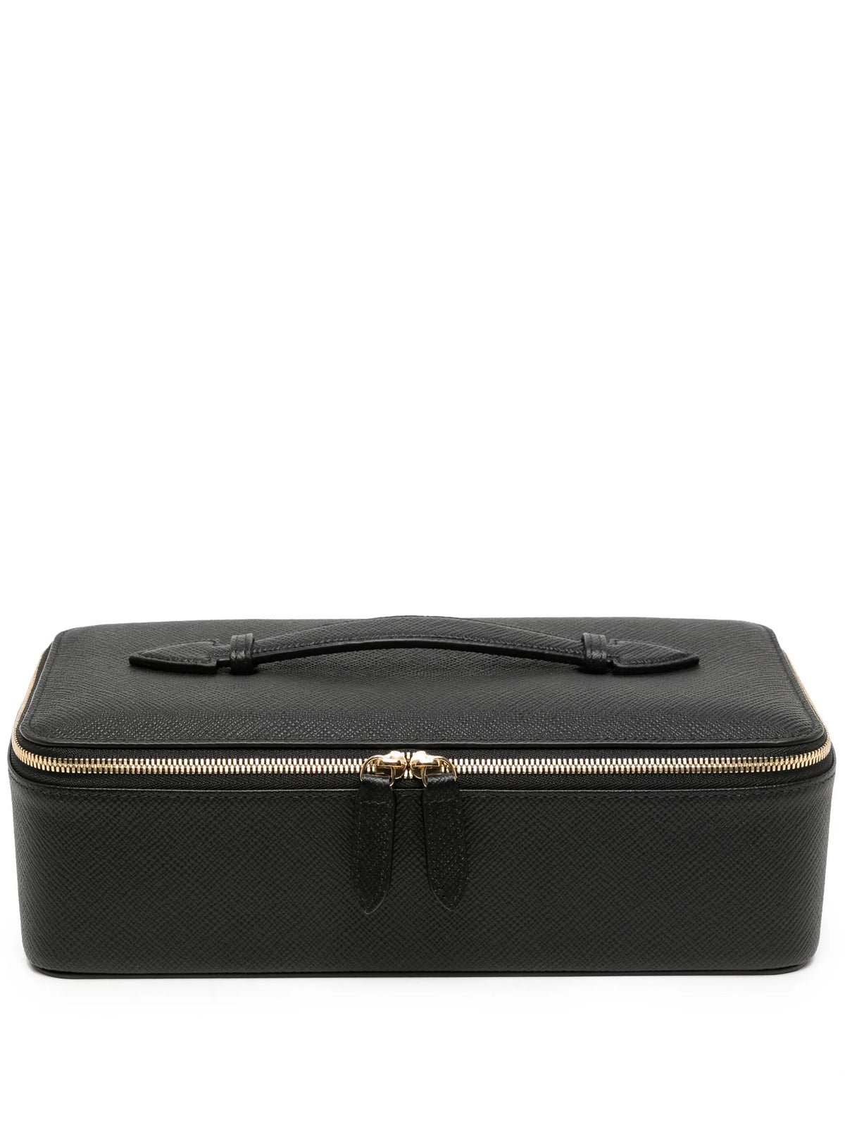 Panama leather jewellery travel case