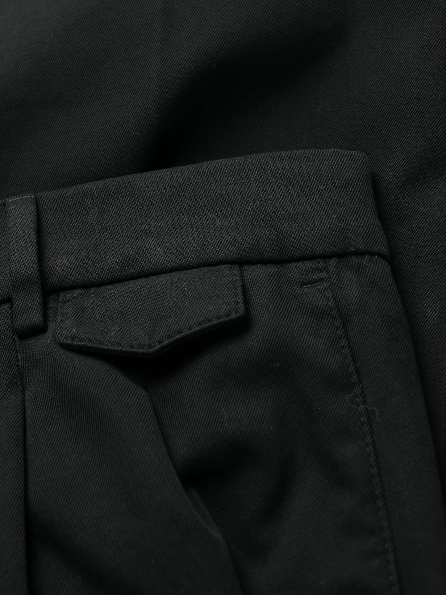 pleat-detail cotton chino trousers