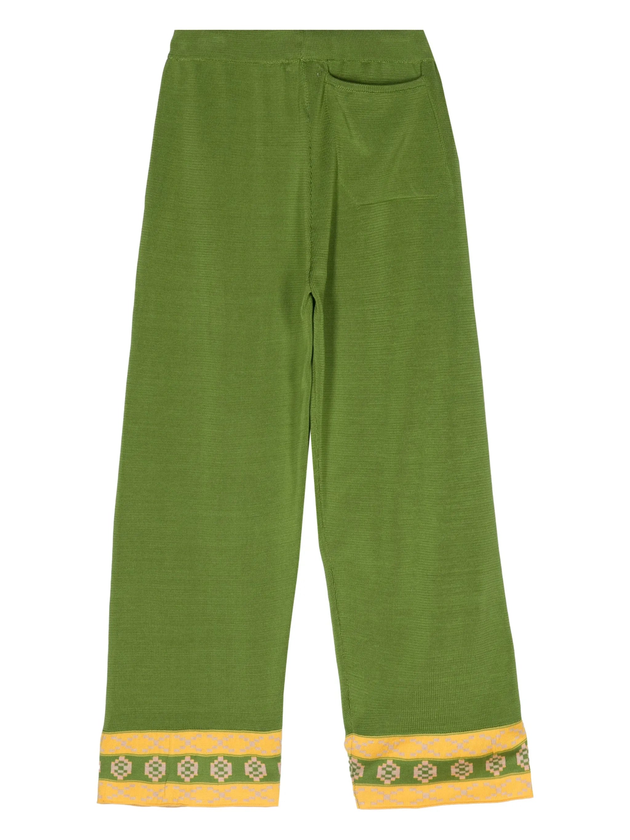 Wellfleet knitted straight-leg trousers