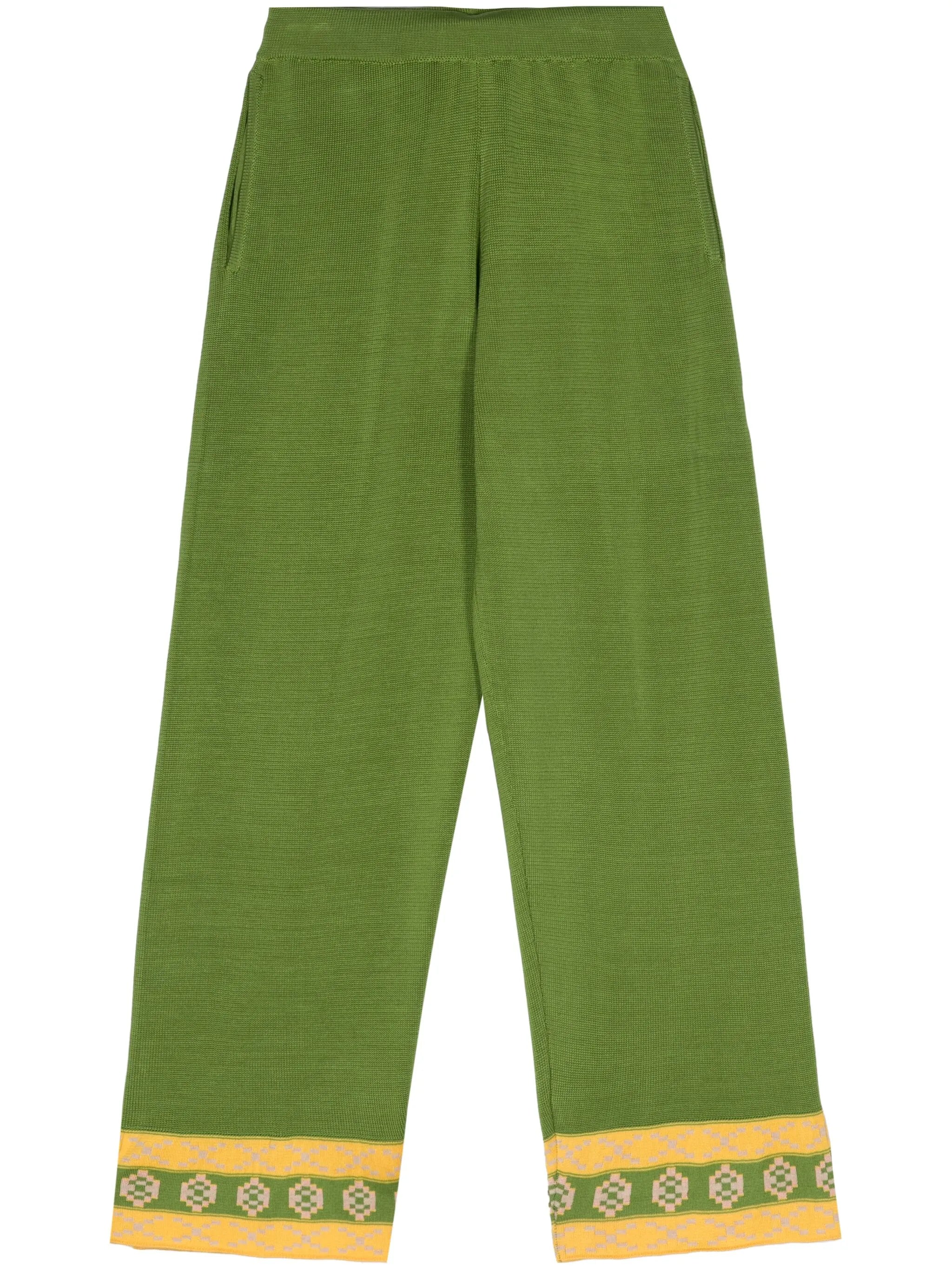 Wellfleet knitted straight-leg trousers
