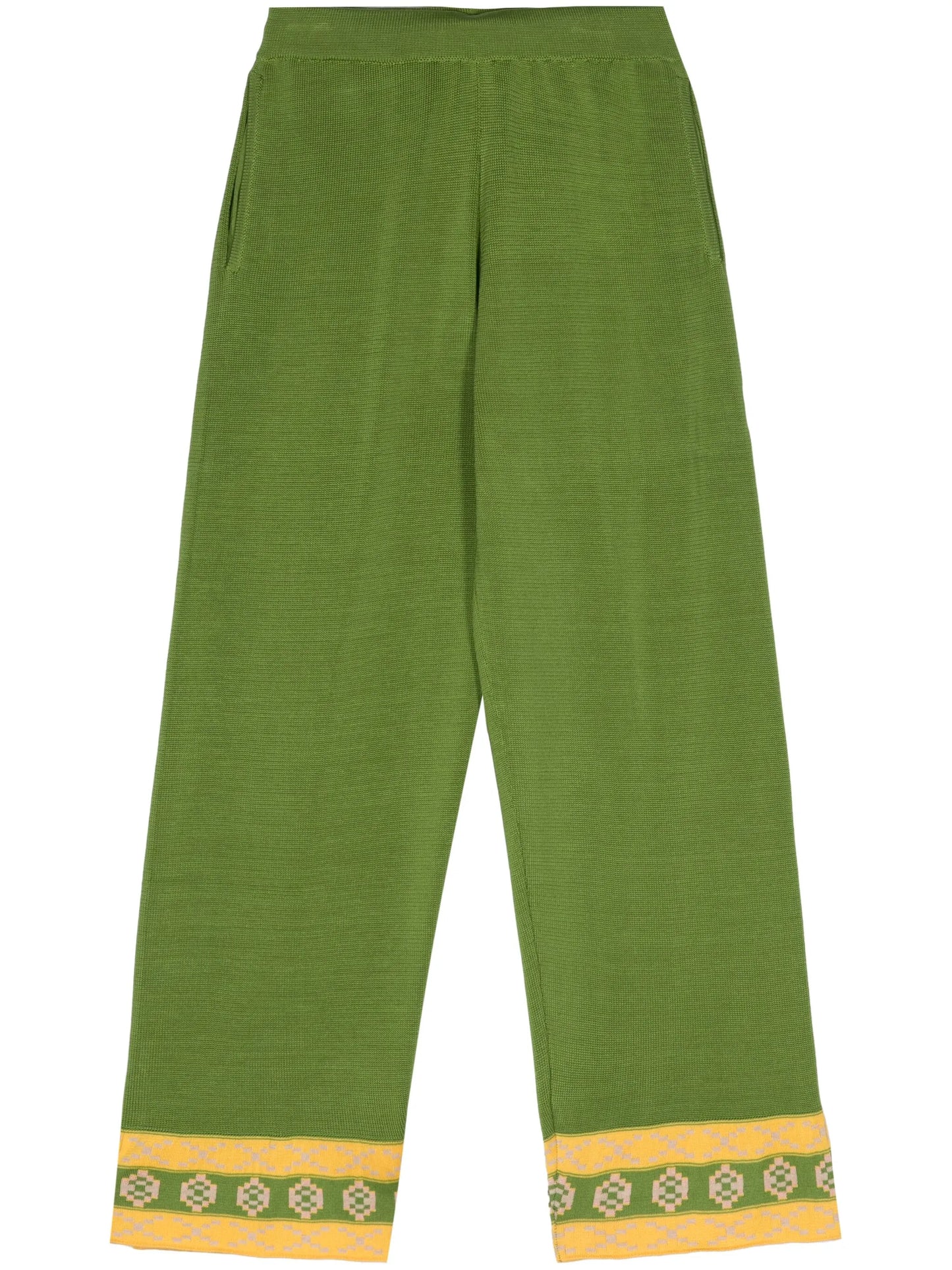 Wellfleet knitted straight-leg trousers